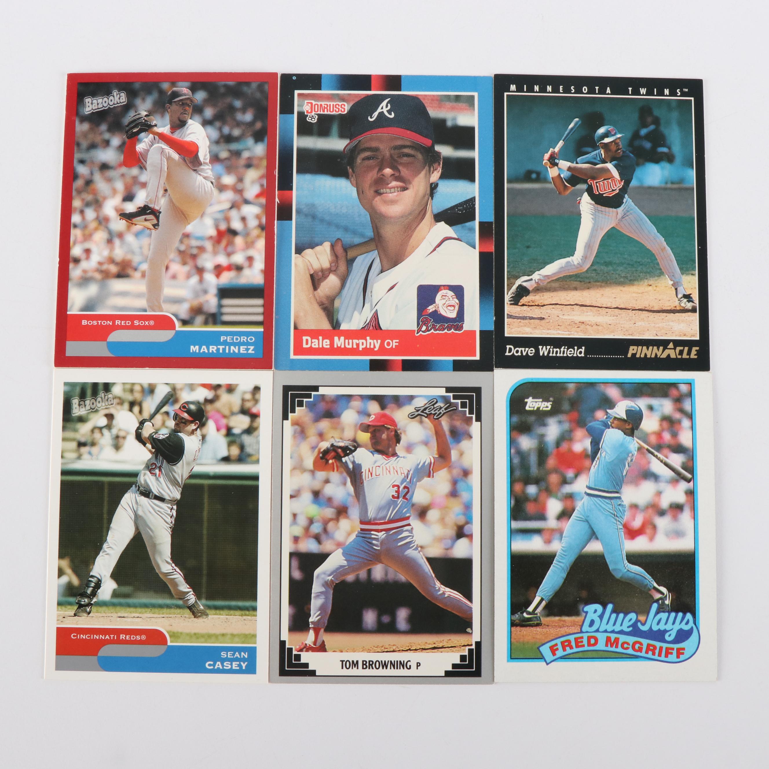 Topps with Other Baseball Cards Featuring Frank Thomas, Chipper Jones, and More