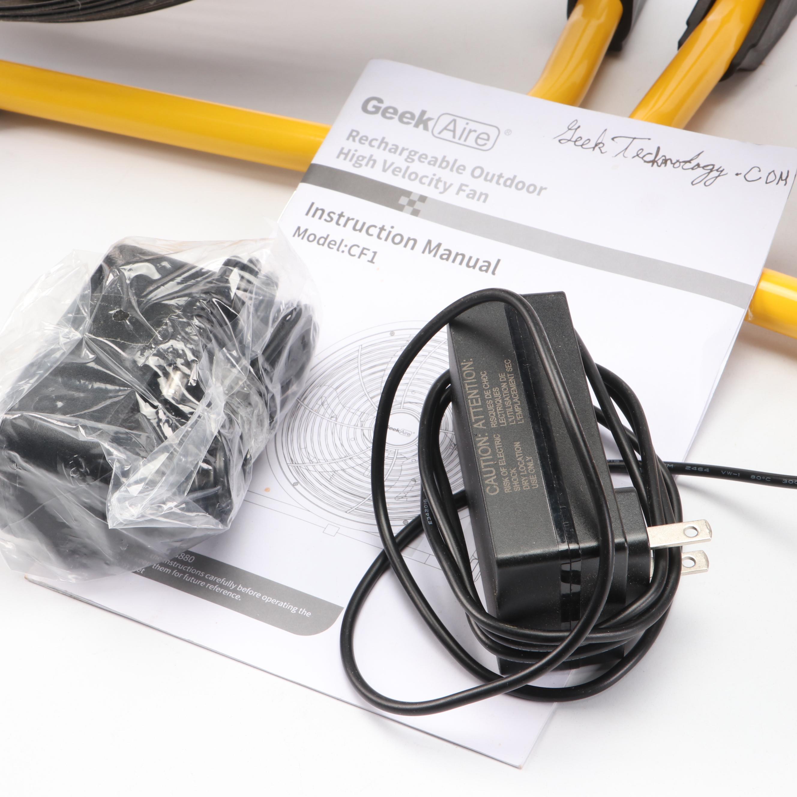 GeekAire Rechargeable High Velocity Outdoor Fans