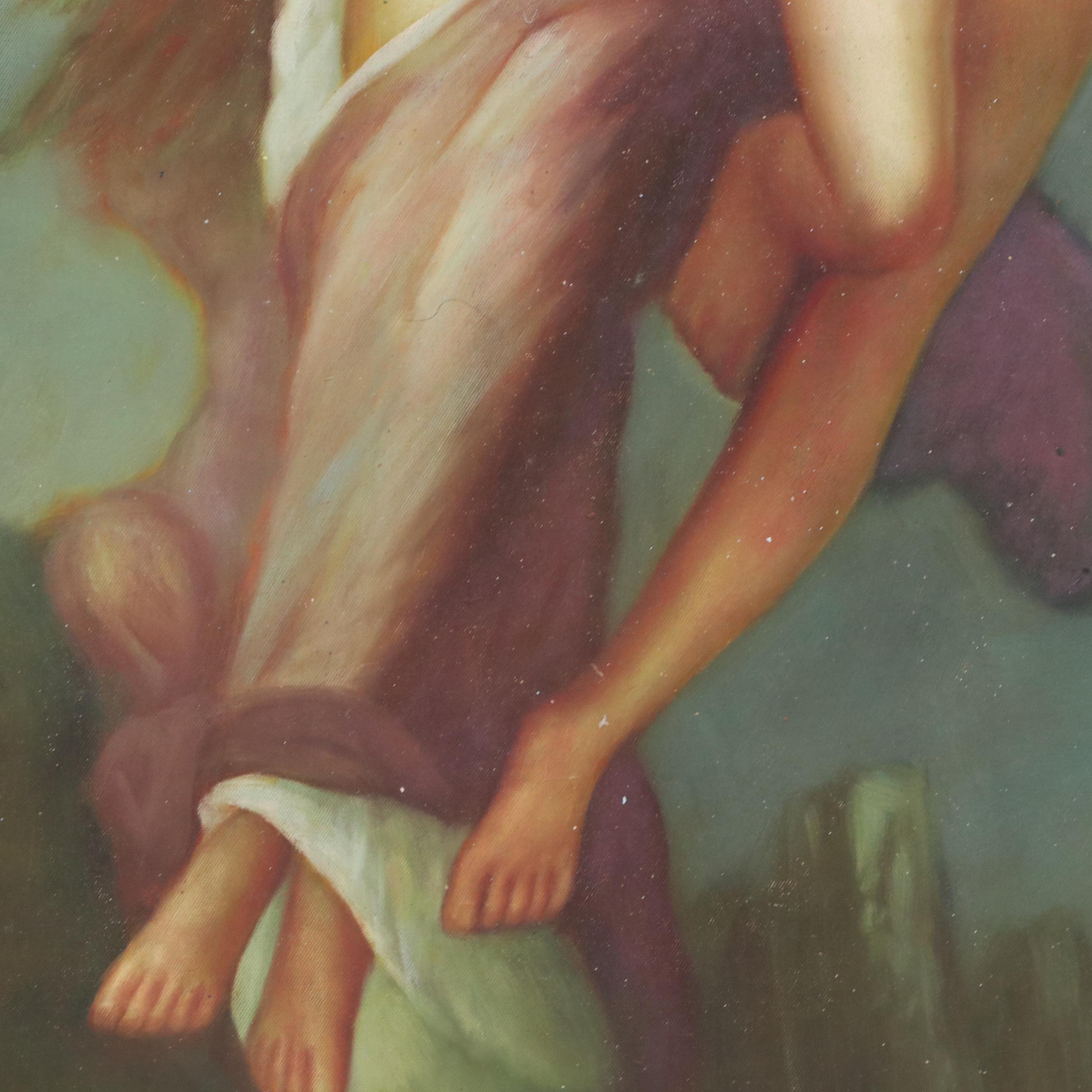 Oil Painting After William-Adolphe Bouguereau of "The Abduction of Psyche"