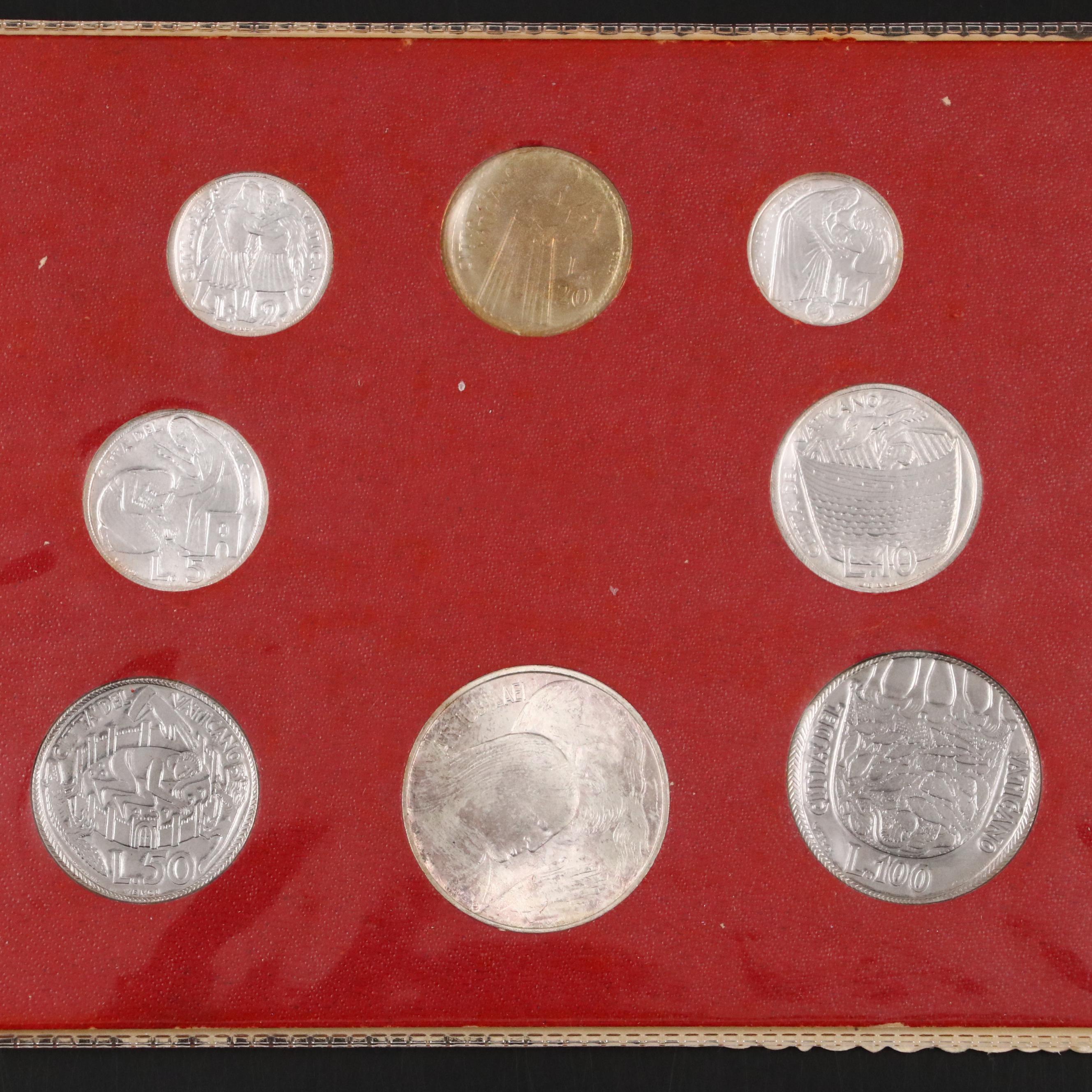 Pope Paul VI Vatican City Coin Set, 1975