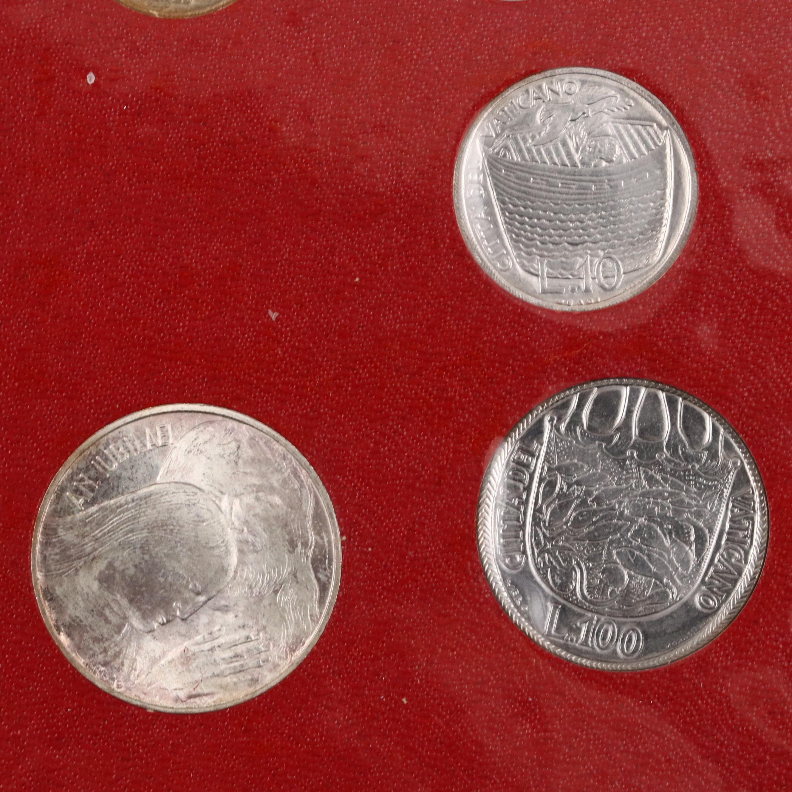 Pope Paul VI Vatican City Coin Set, 1975