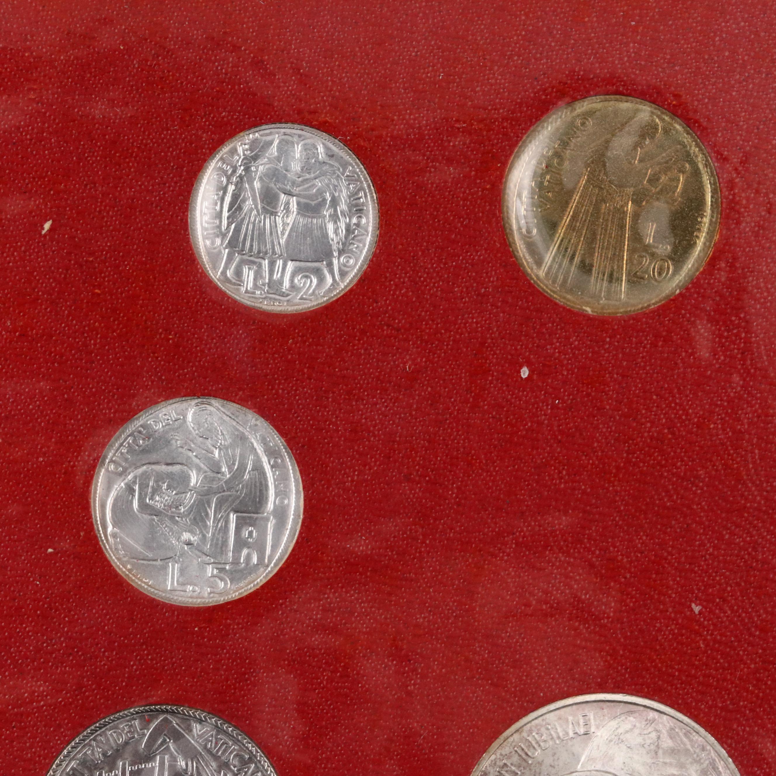 Pope Paul VI Vatican City Coin Set, 1975