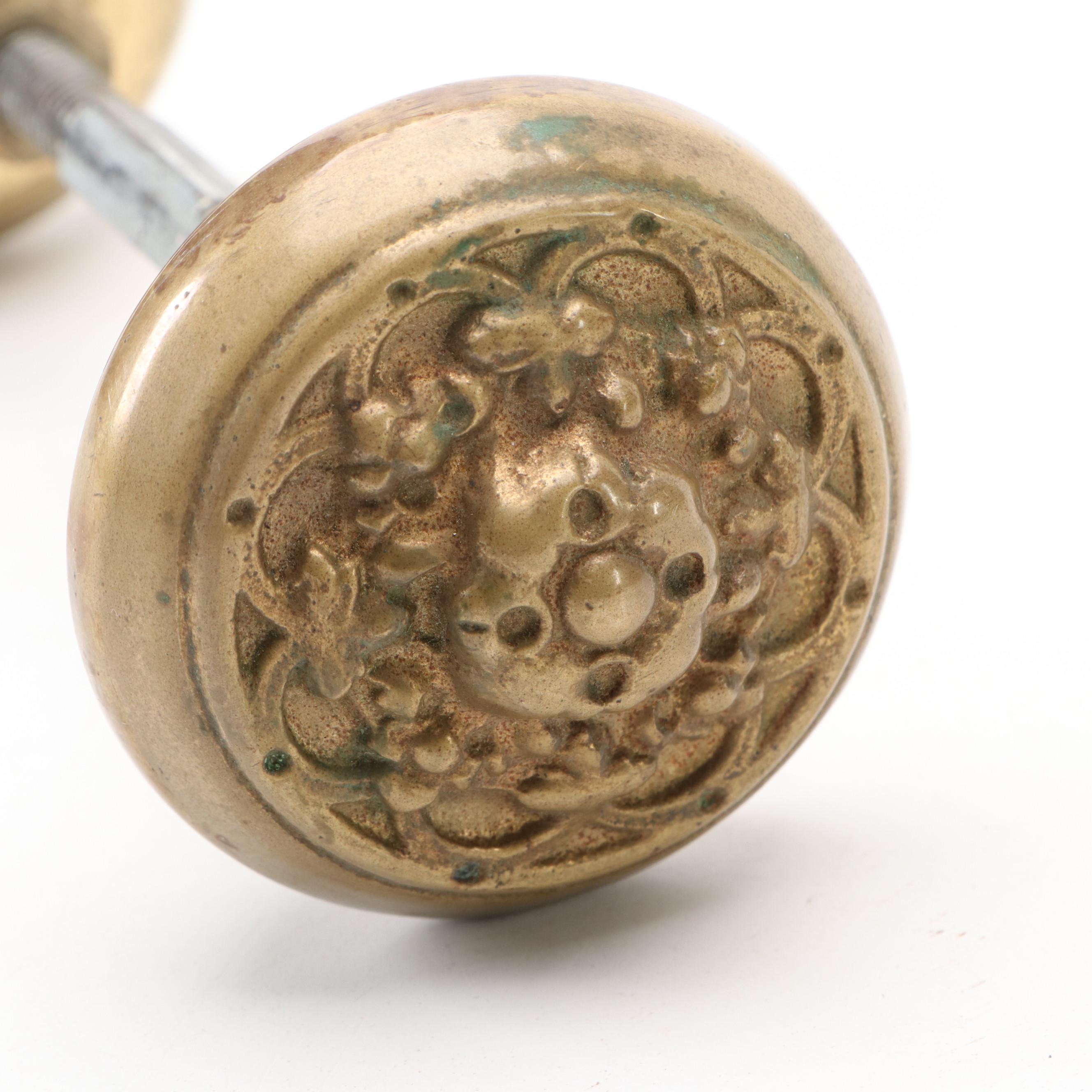 Victorian Style Brass Door Knob, 20th Century