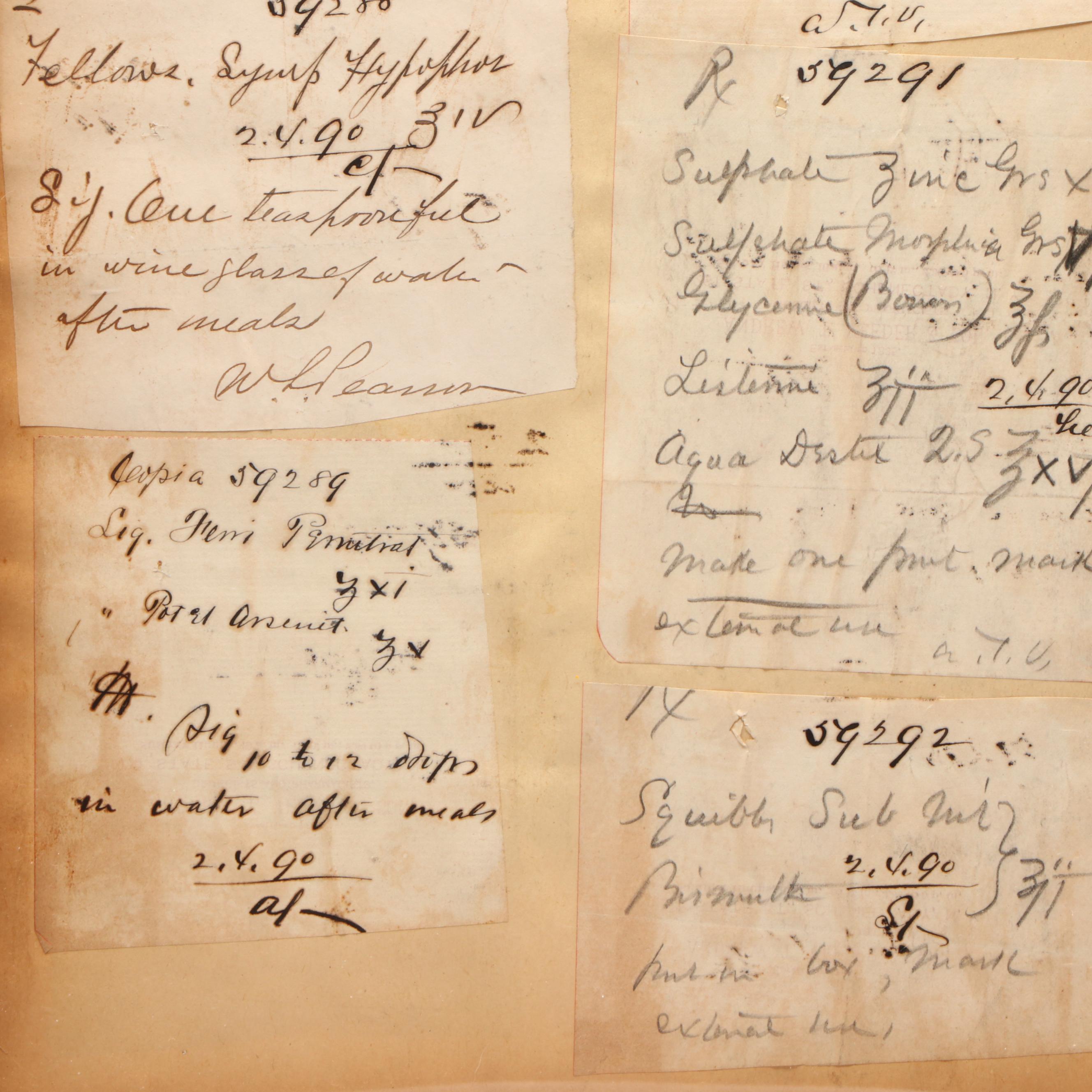 Prescription Forms for Cocaine and Coca Wine, 1890