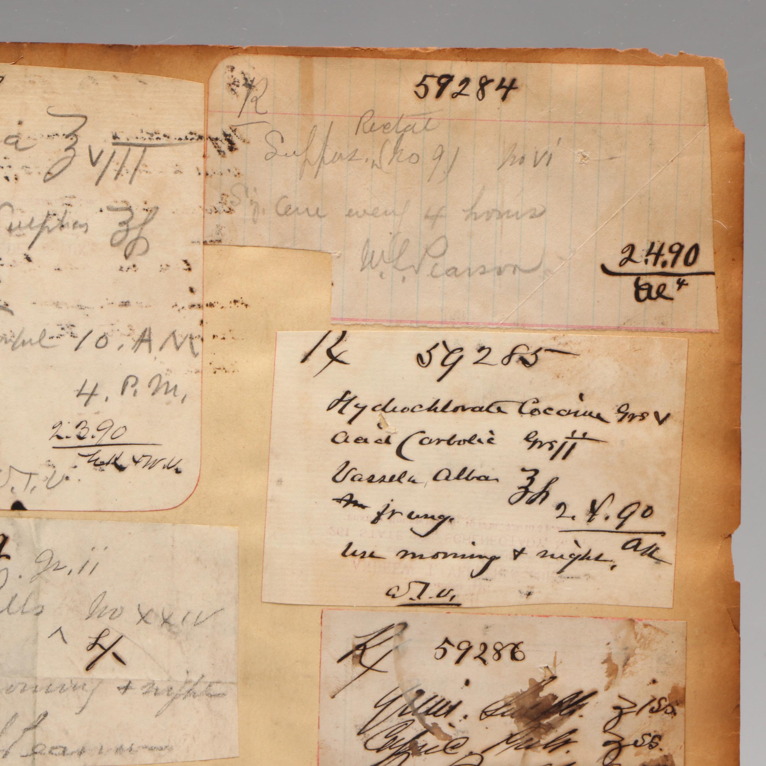 Prescription Forms for Cocaine and Coca Wine, 1890