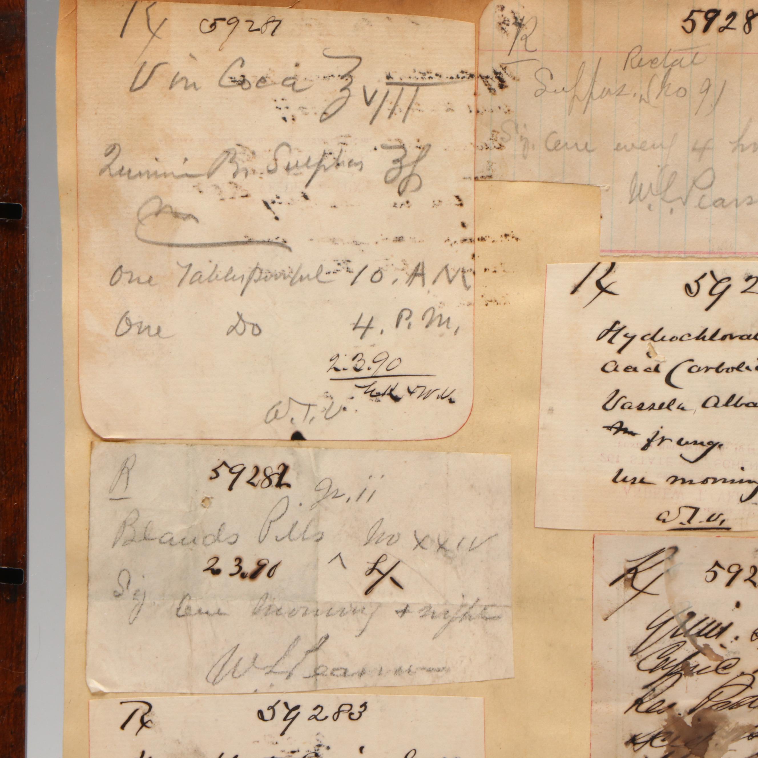 Prescription Forms for Cocaine and Coca Wine, 1890