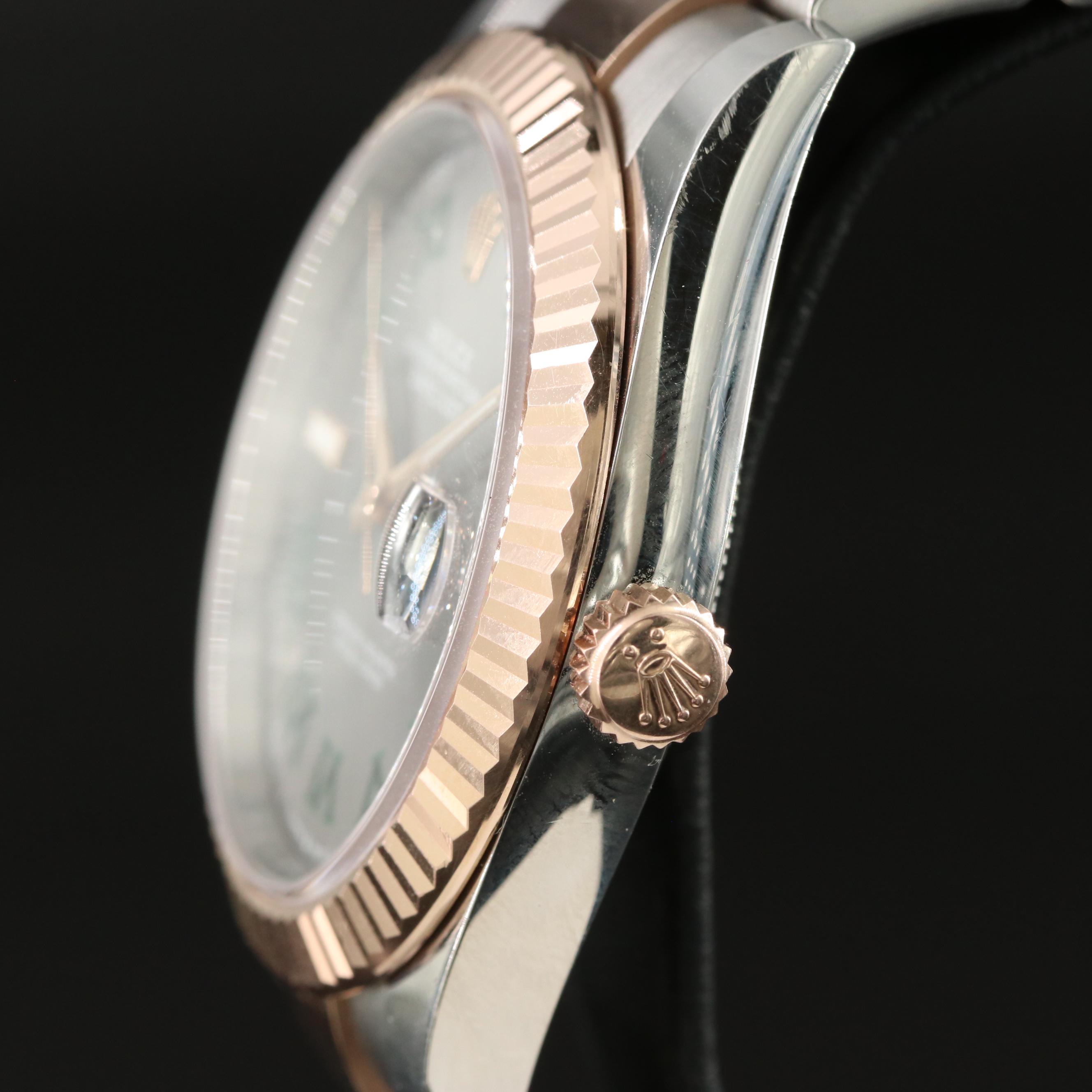 Rolex Datejust 126331 Grey 41mm 18K Rose Gold & Steel Automatic Watch