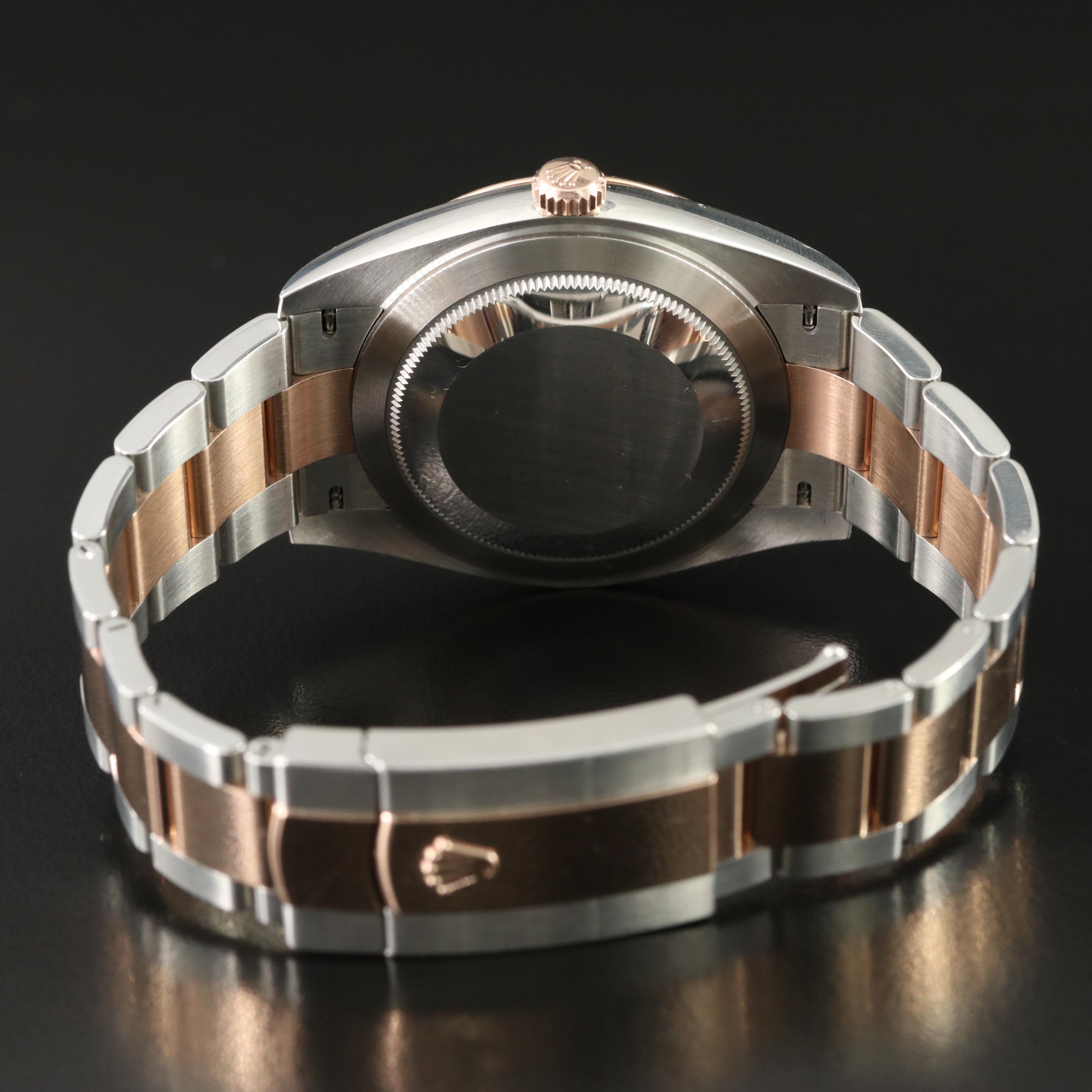 Rolex Datejust 126331 Grey 41mm 18K Rose Gold & Steel Automatic Watch