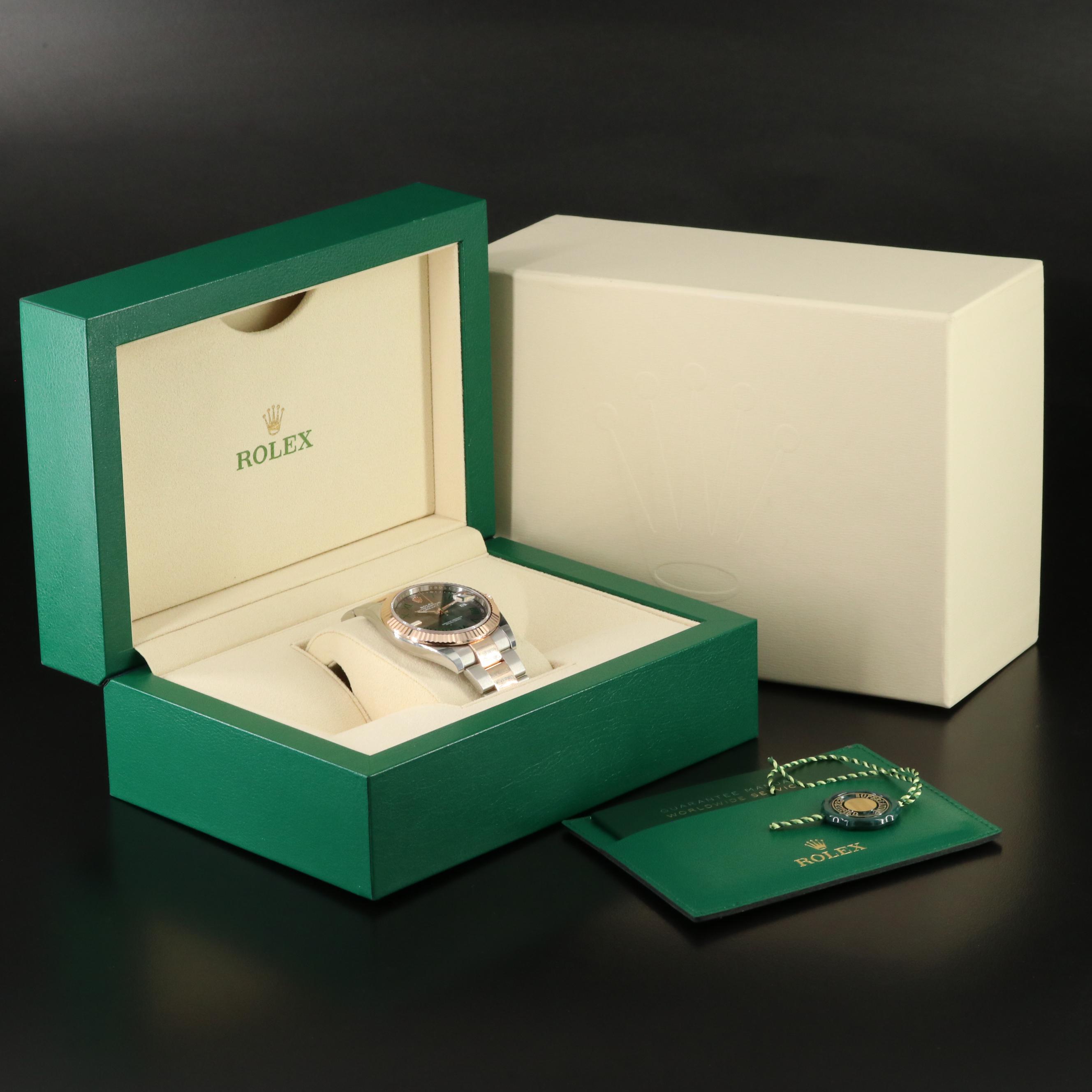 Rolex Datejust 126331 Grey 41mm 18K Rose Gold & Steel Automatic Watch