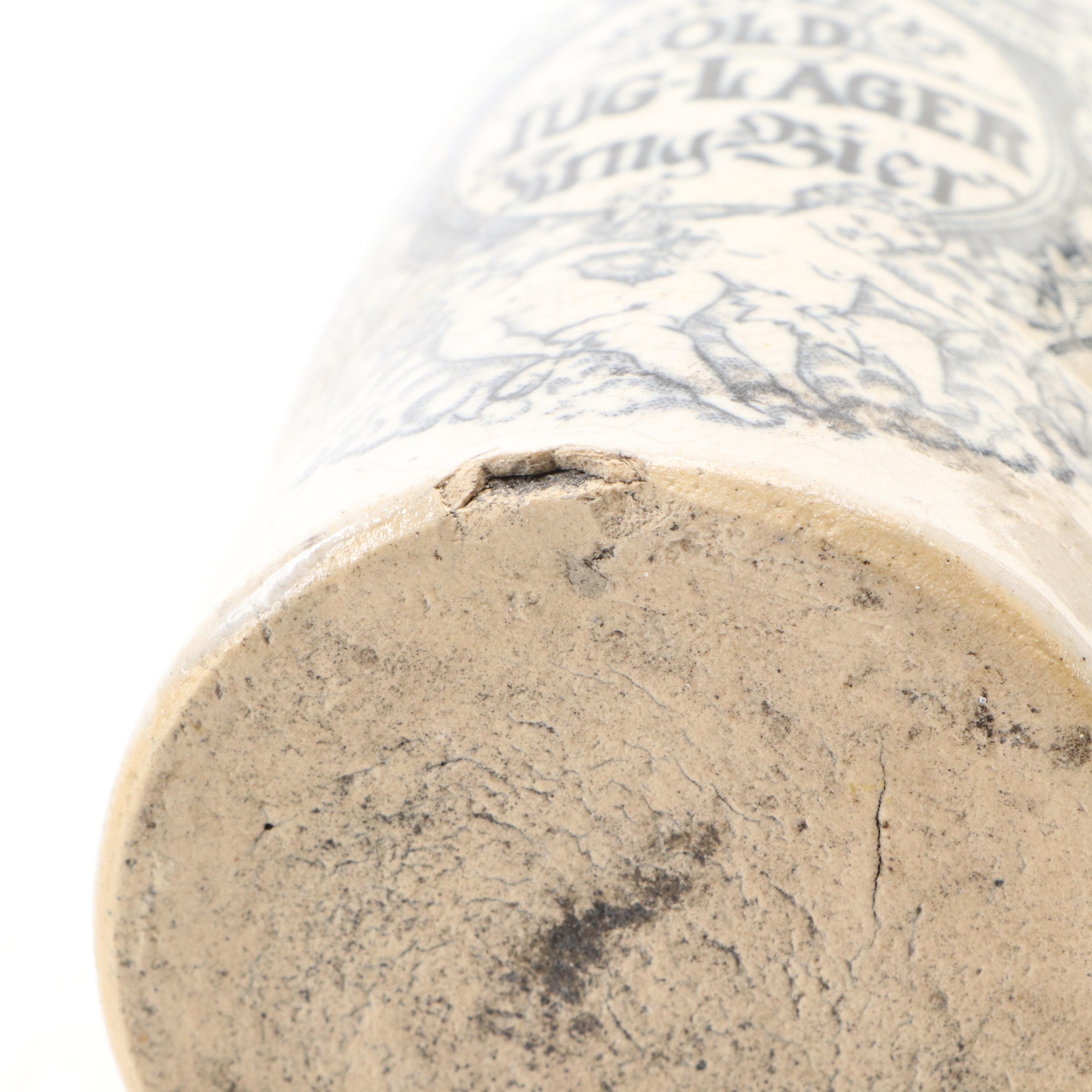 Christian Moerlein Brewing Co. Stoneware Bottle, Late 19th/Early 20th Century