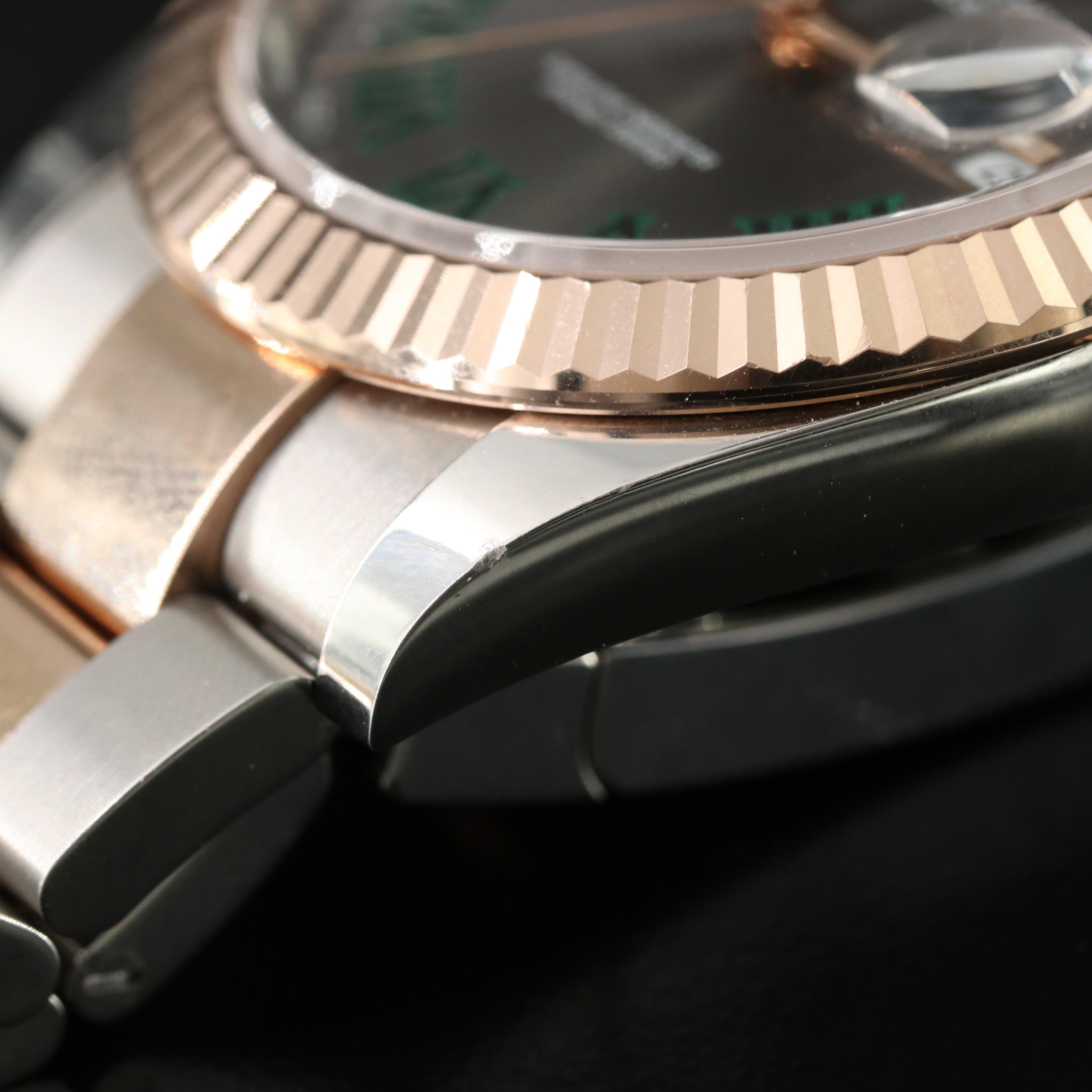 Rolex Datejust 126331 Grey 41mm 18K Rose Gold & Steel Automatic Watch