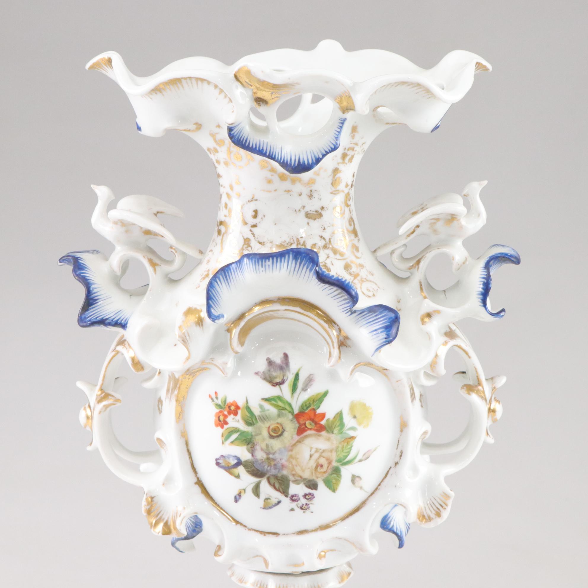 Old Paris Porcelain Vase, 19th Century