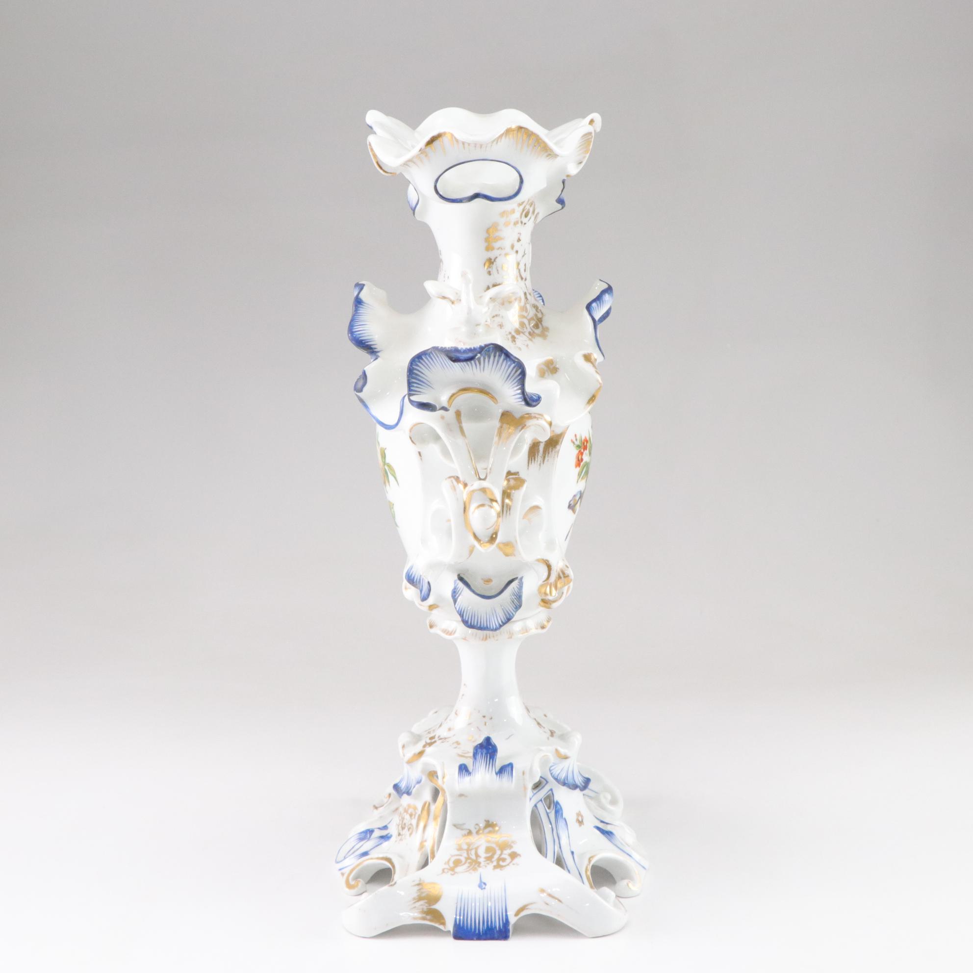 Old Paris Porcelain Vase, 19th Century