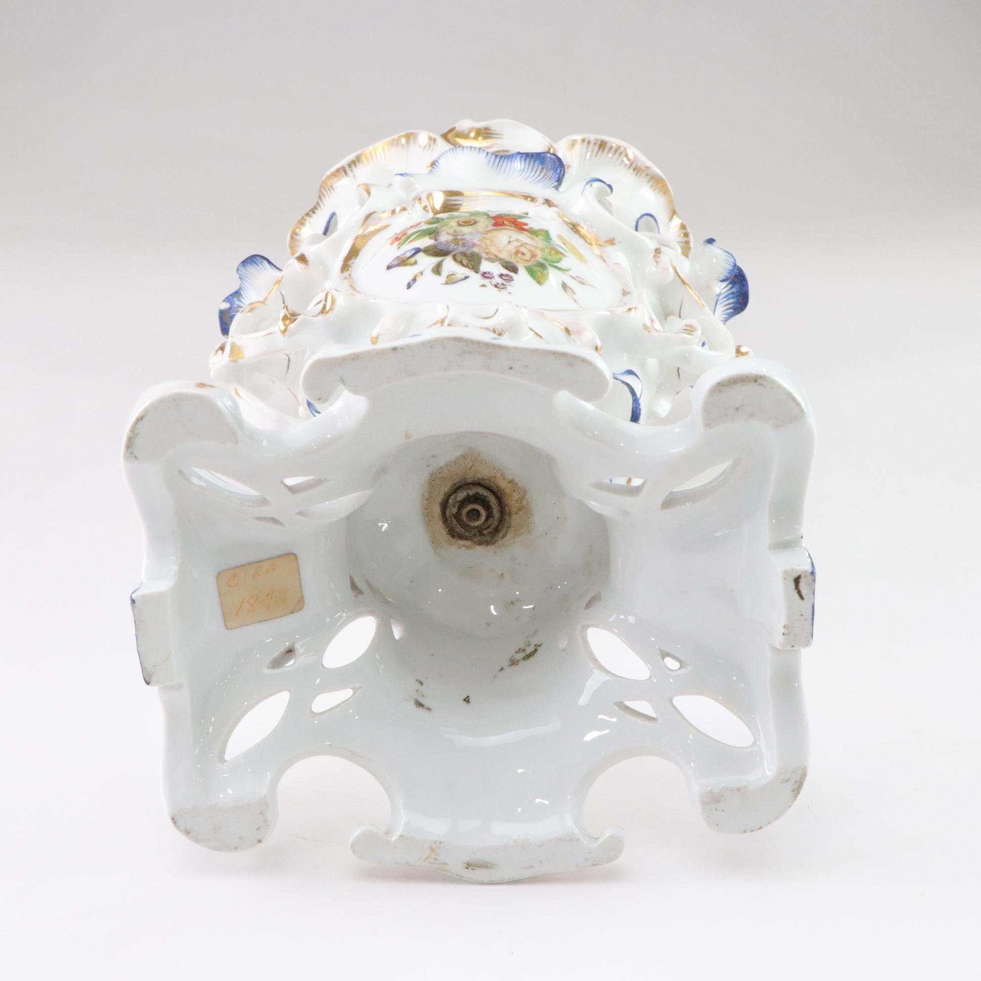 Old Paris Porcelain Vase, 19th Century