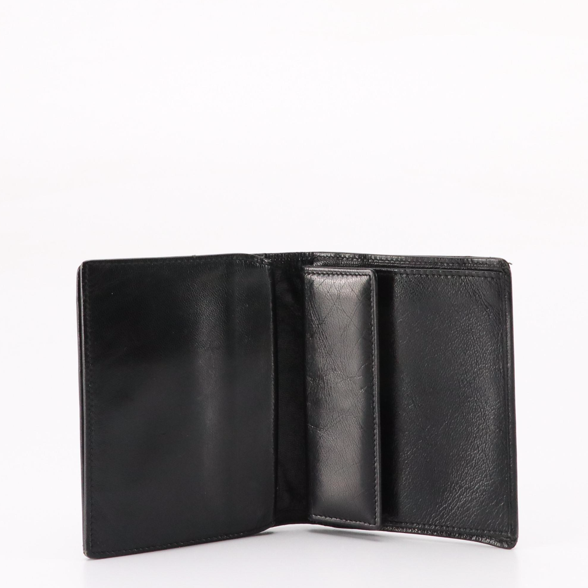Prada Bifold Wallet in Black Leather