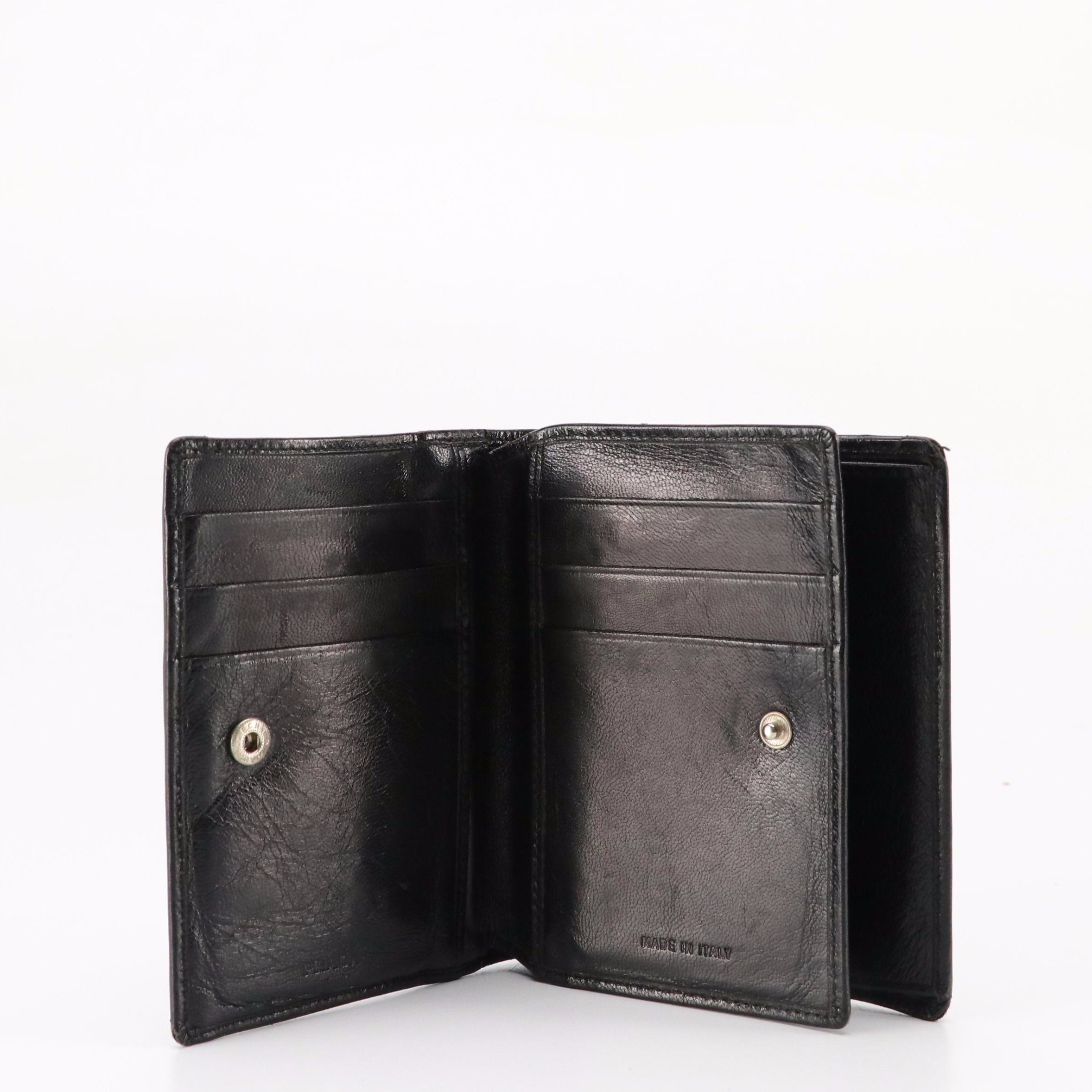 Prada Bifold Wallet in Black Leather