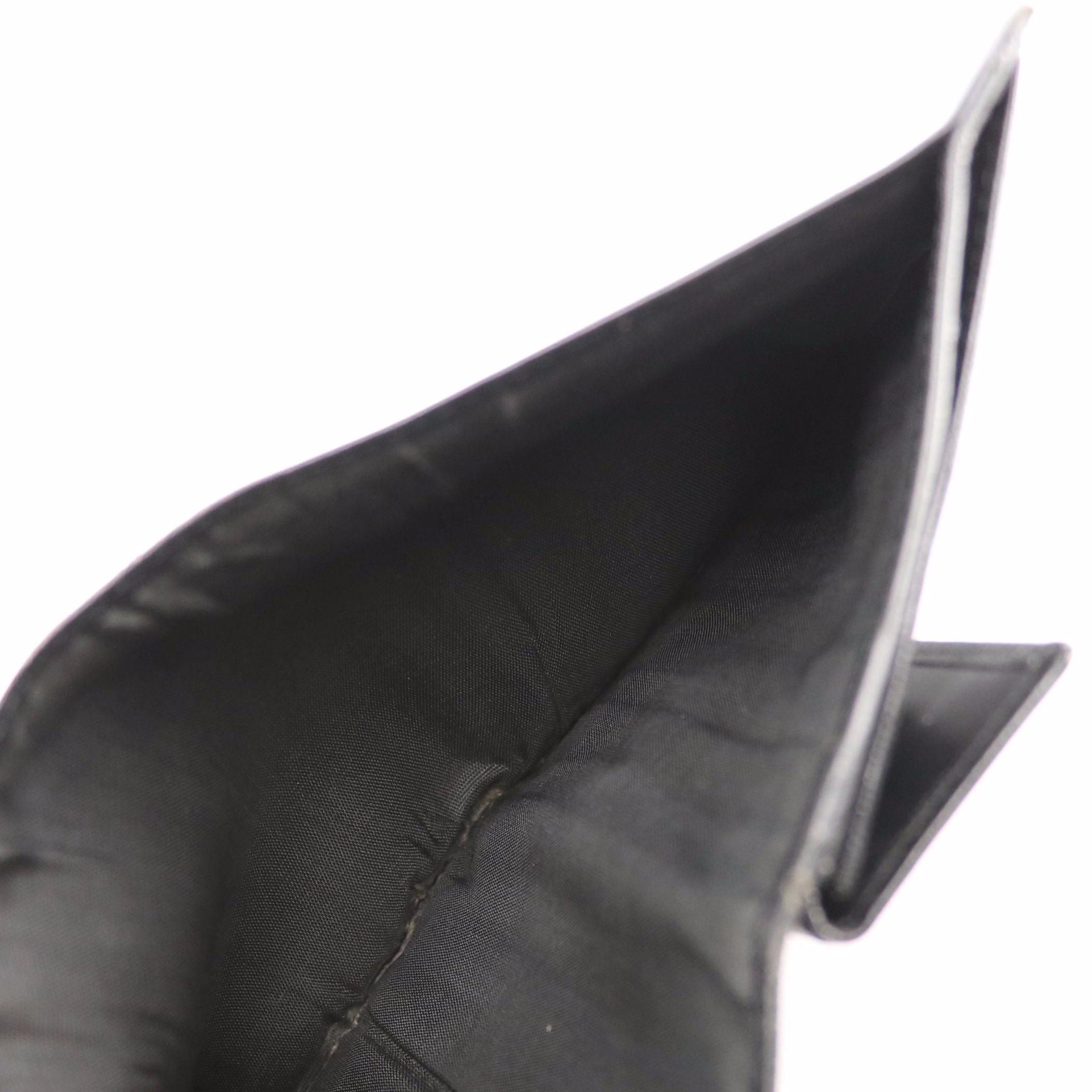 Prada Bifold Wallet in Black Leather