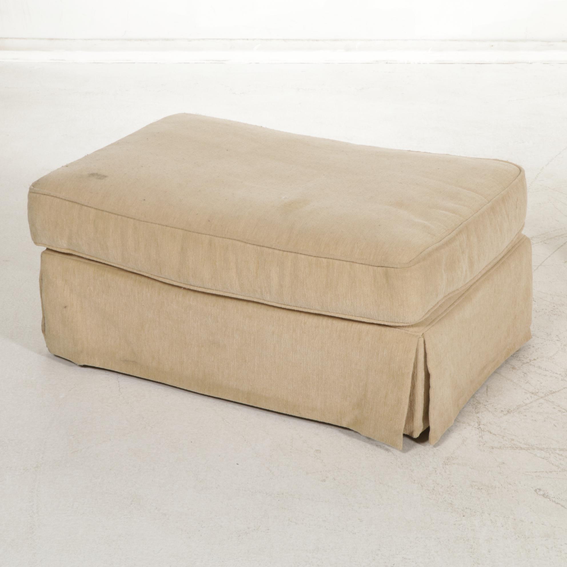 Alan White Upholstered Armchair and Ottoman