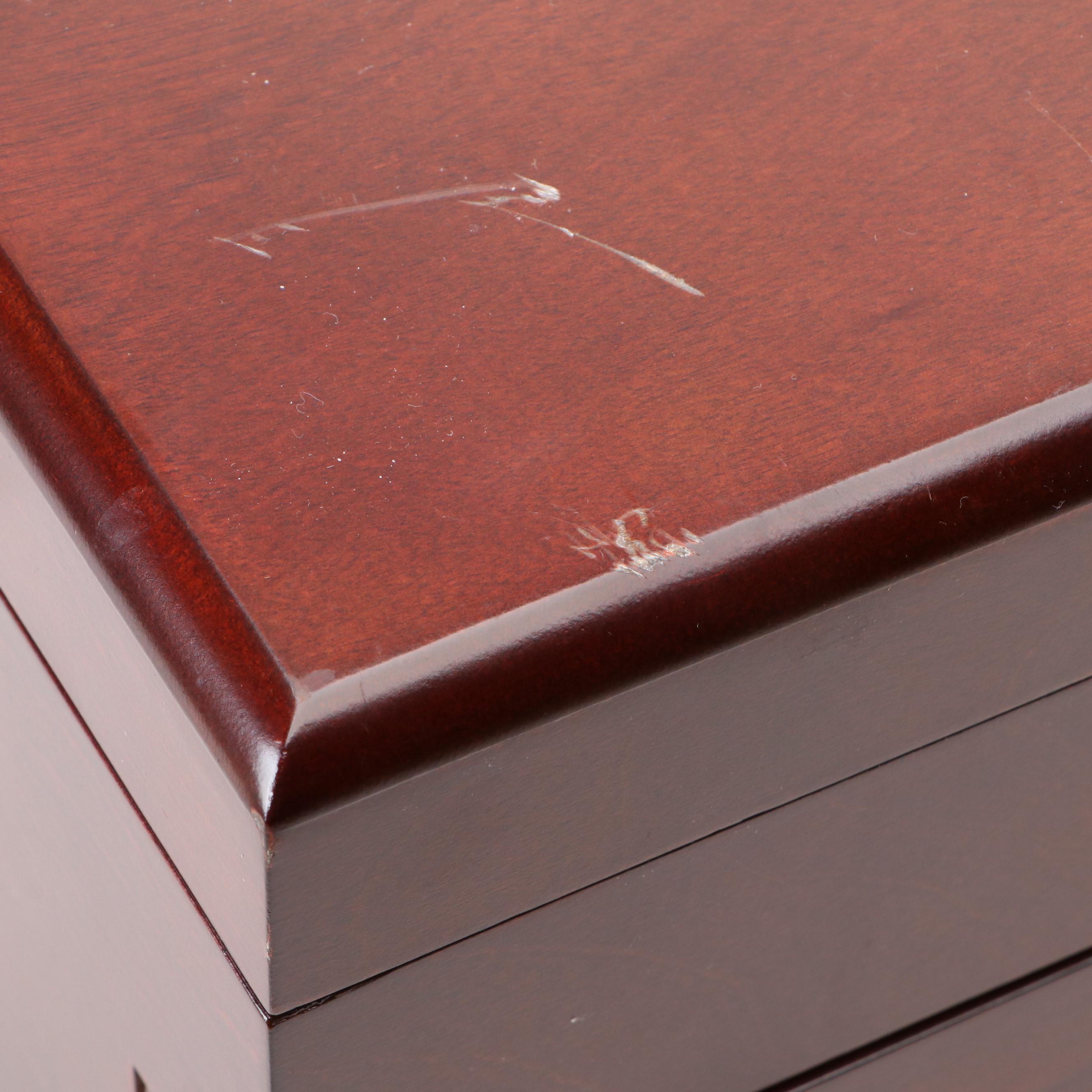 Reed & Barton Wooden Flatware Storage Box