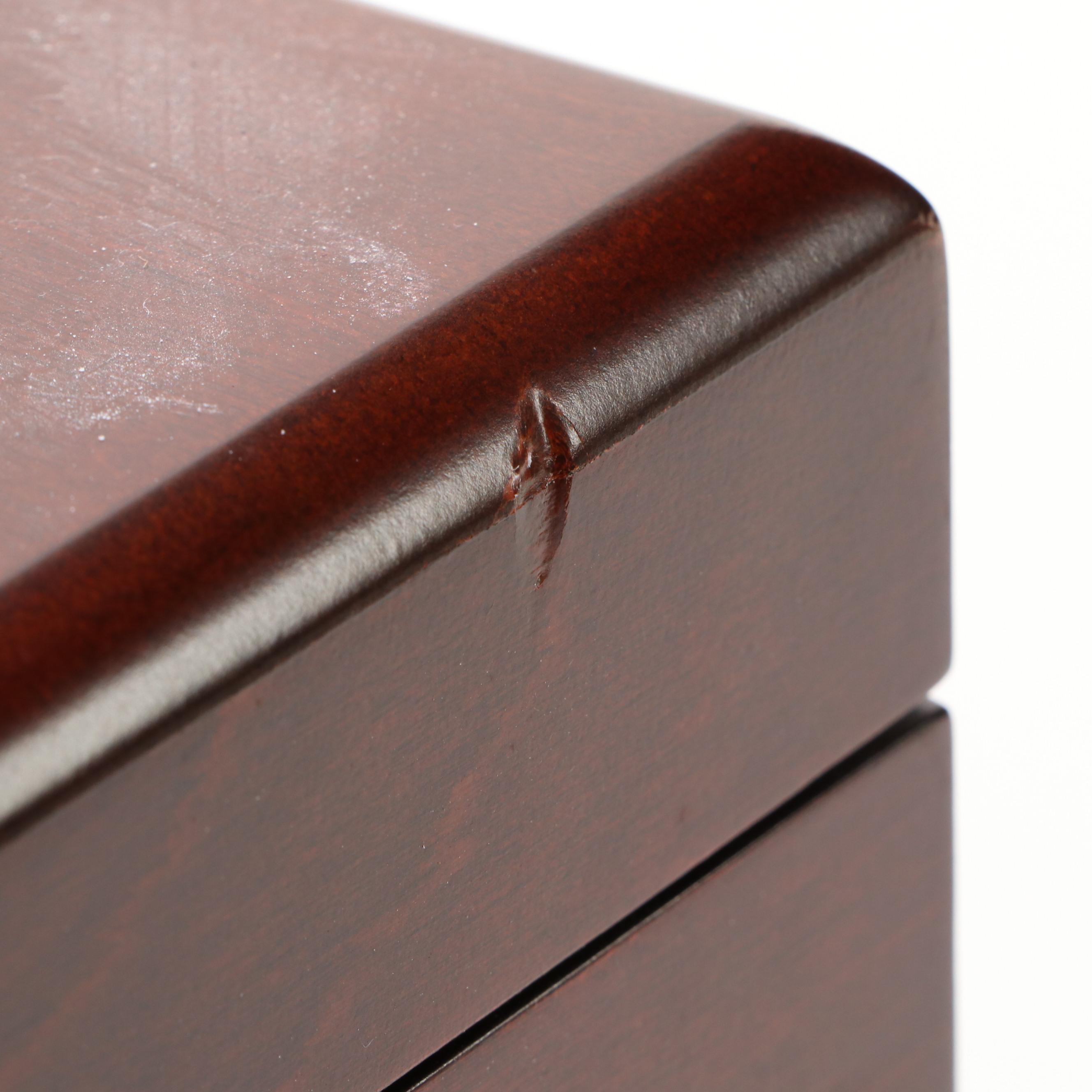 Reed & Barton Wooden Flatware Storage Box