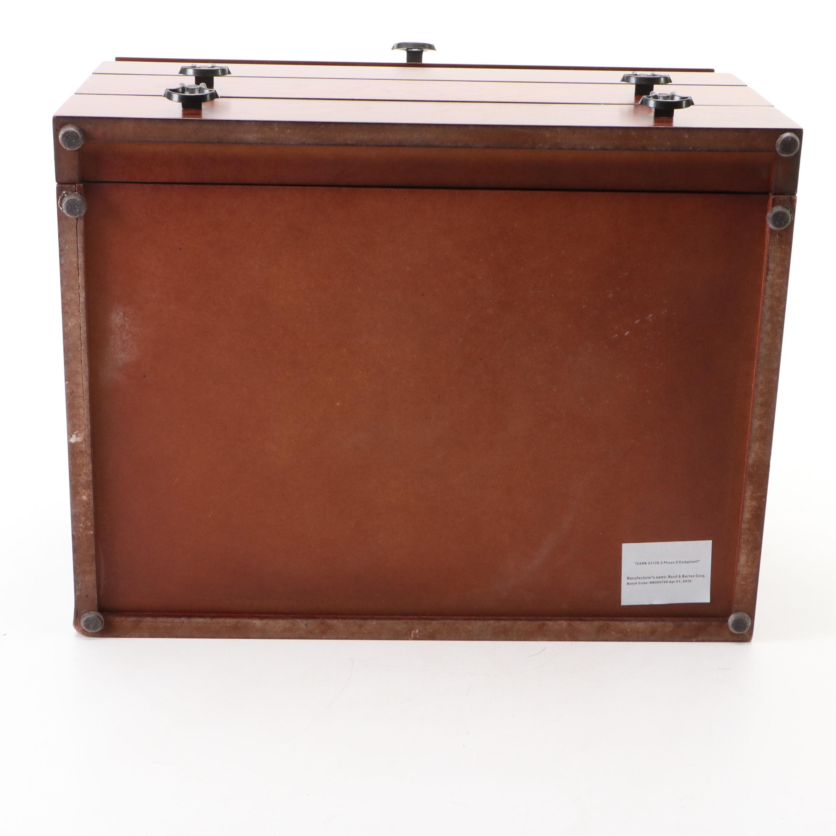 Reed & Barton Wooden Flatware Storage Box