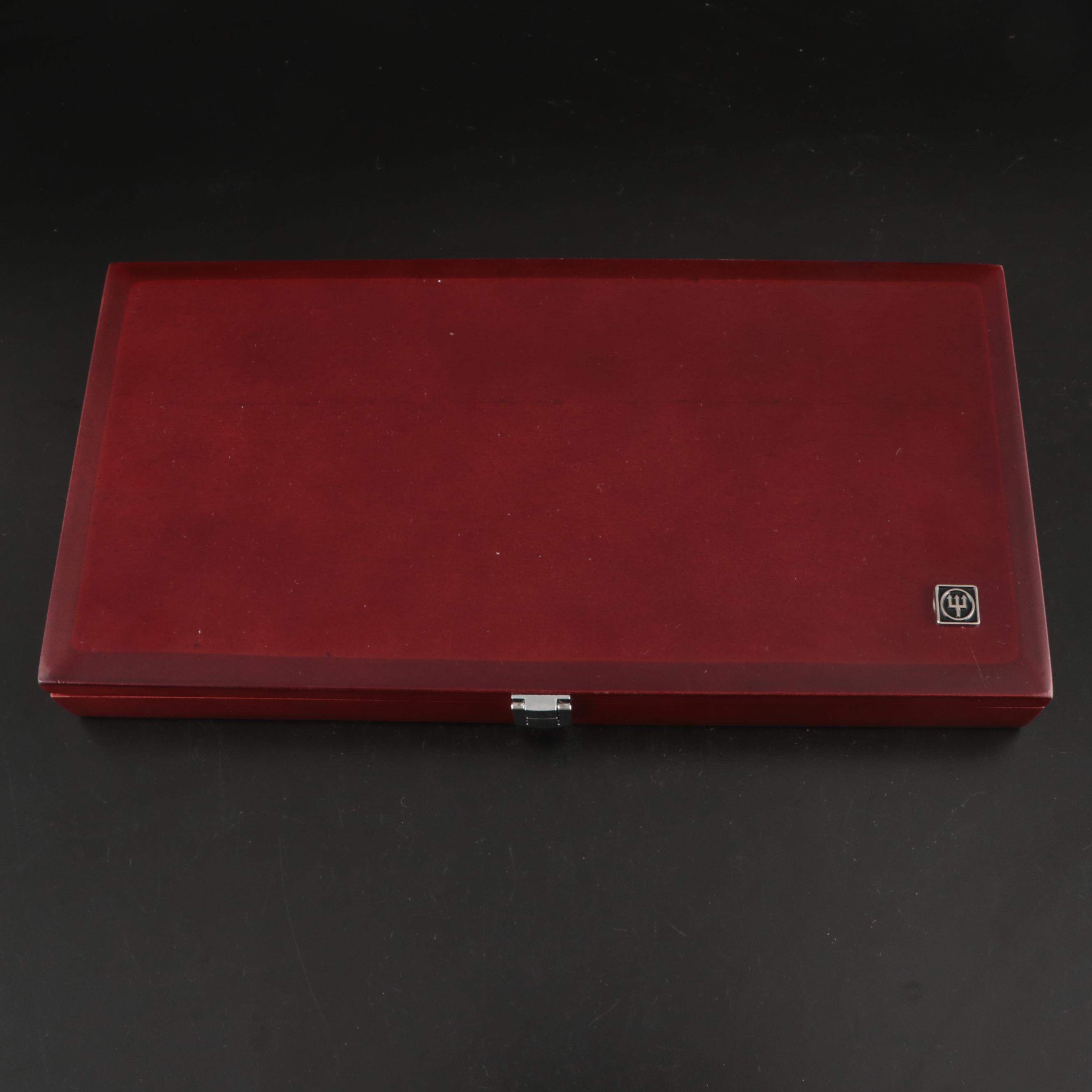 Wüsthof Stainless Steel Carving Set and Steak Knives with Wooden Storage Box