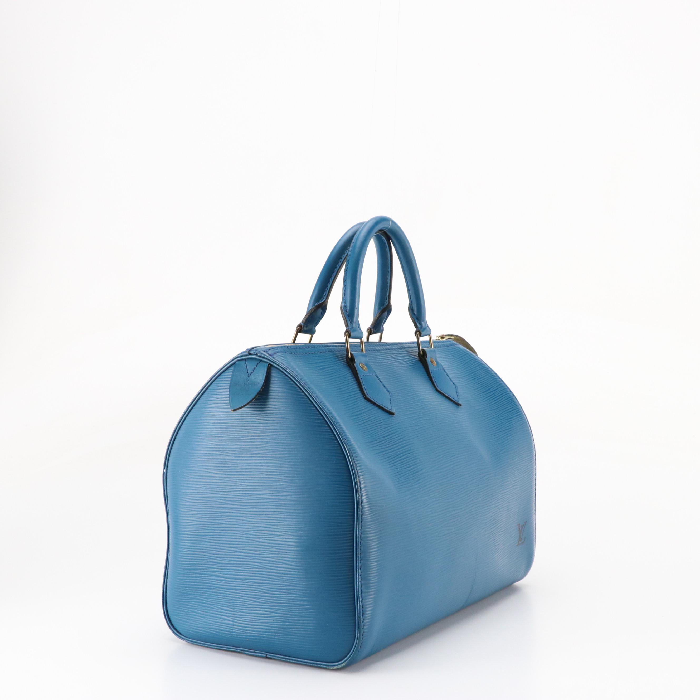 Louis Vuitton Speedy 30 in Toledo Blue Epi Leather