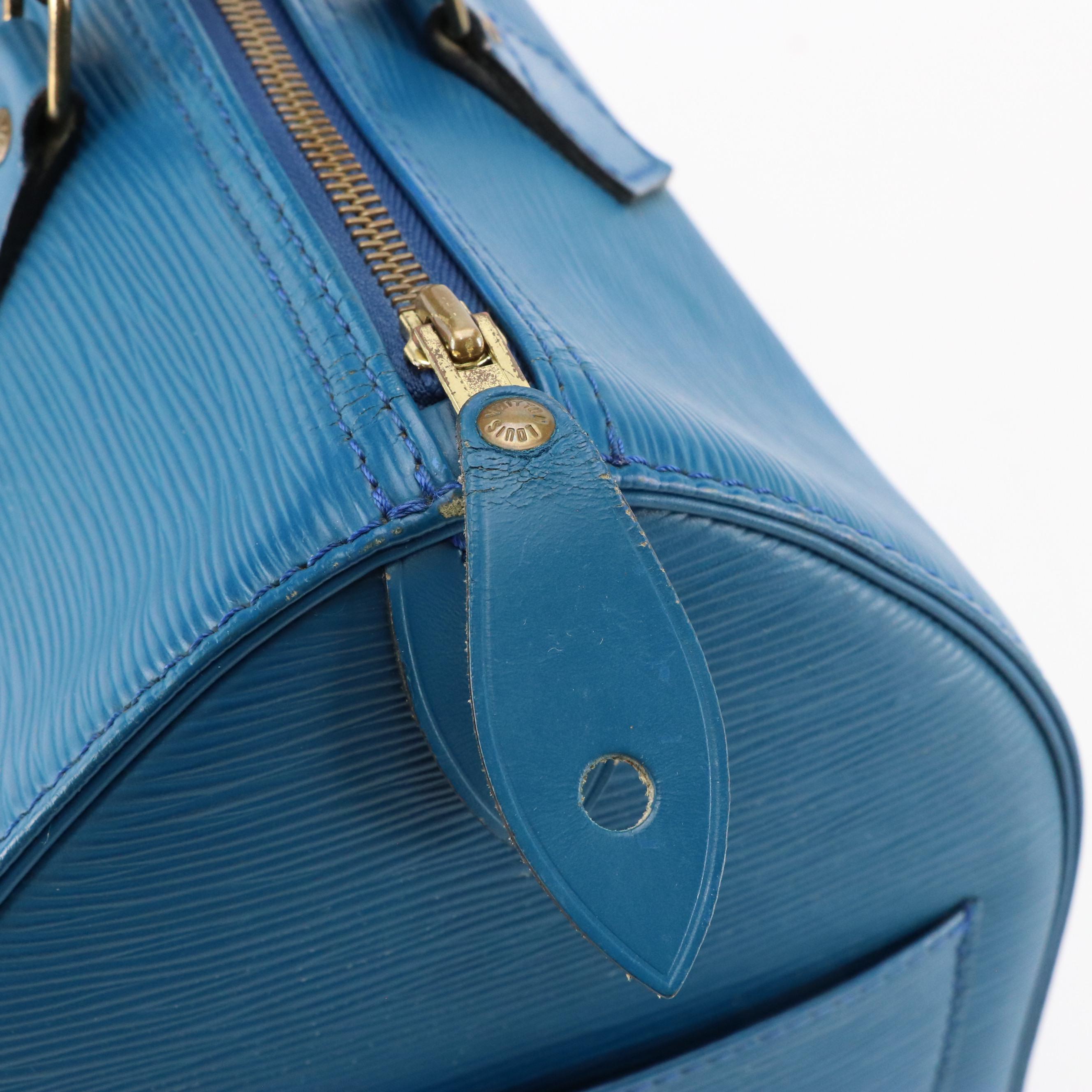 Louis Vuitton Speedy 30 in Toledo Blue Epi Leather