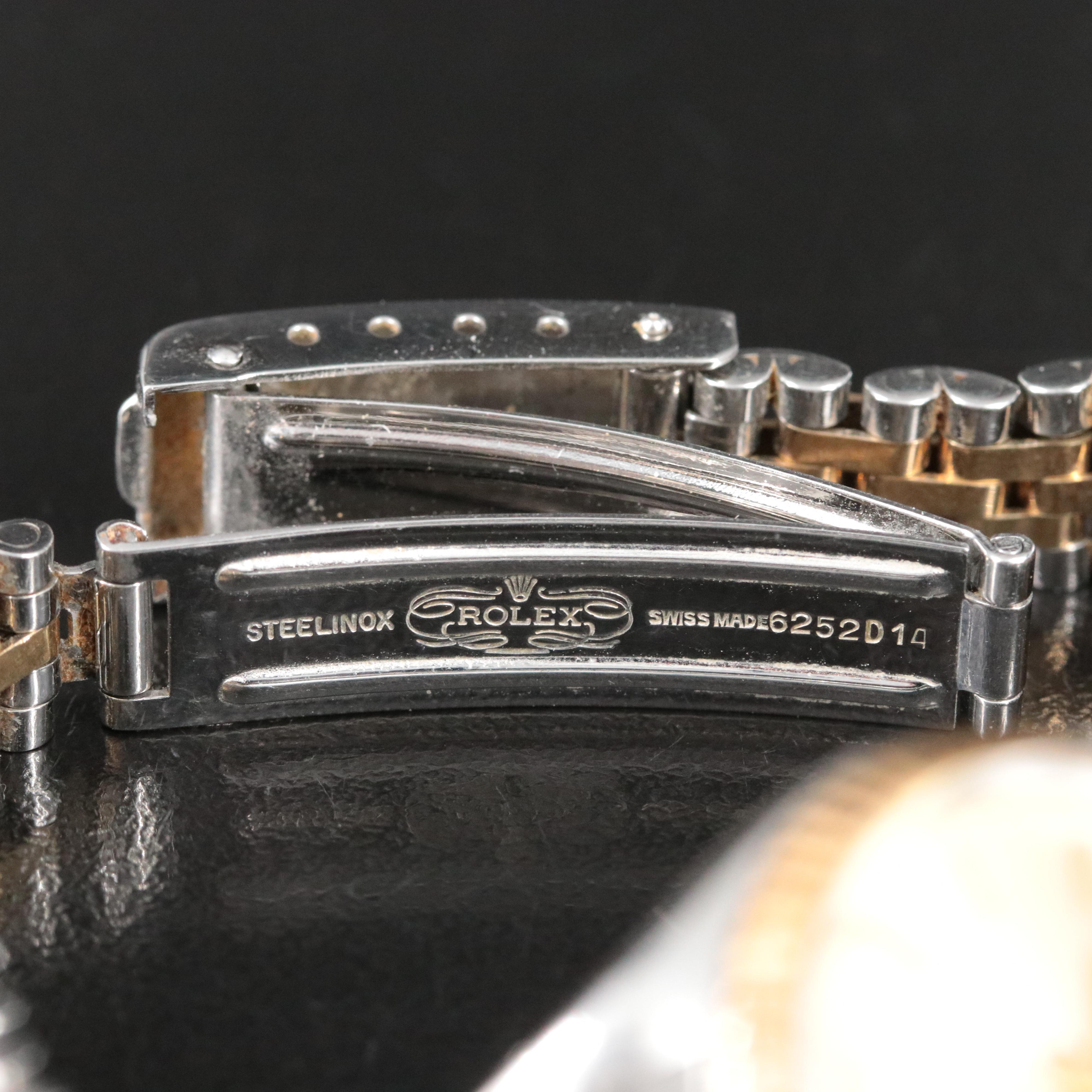 1971 Rolex Oyster Perpetual 14K and Stainless Steel Date Watch