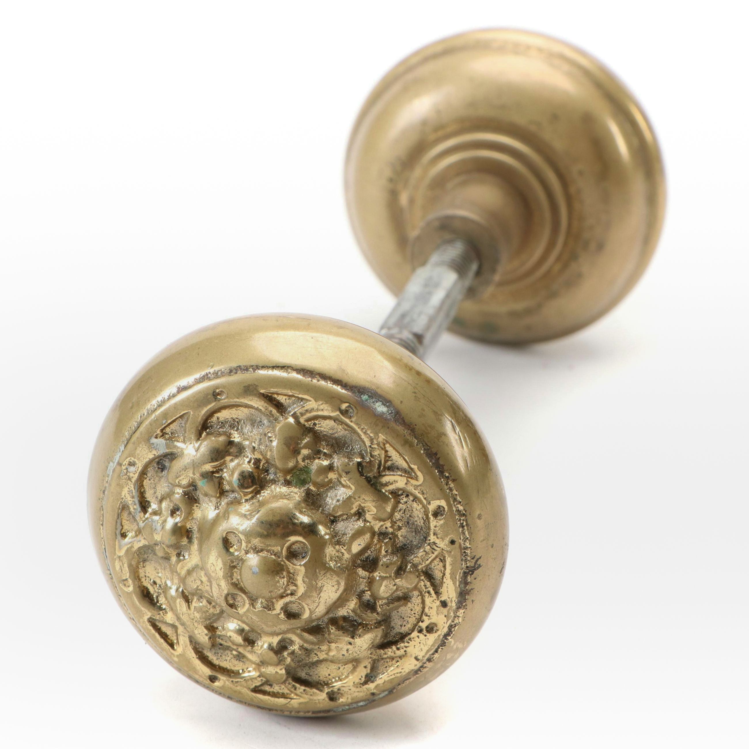 Victorian Style Brass Door Knob, 20th Century