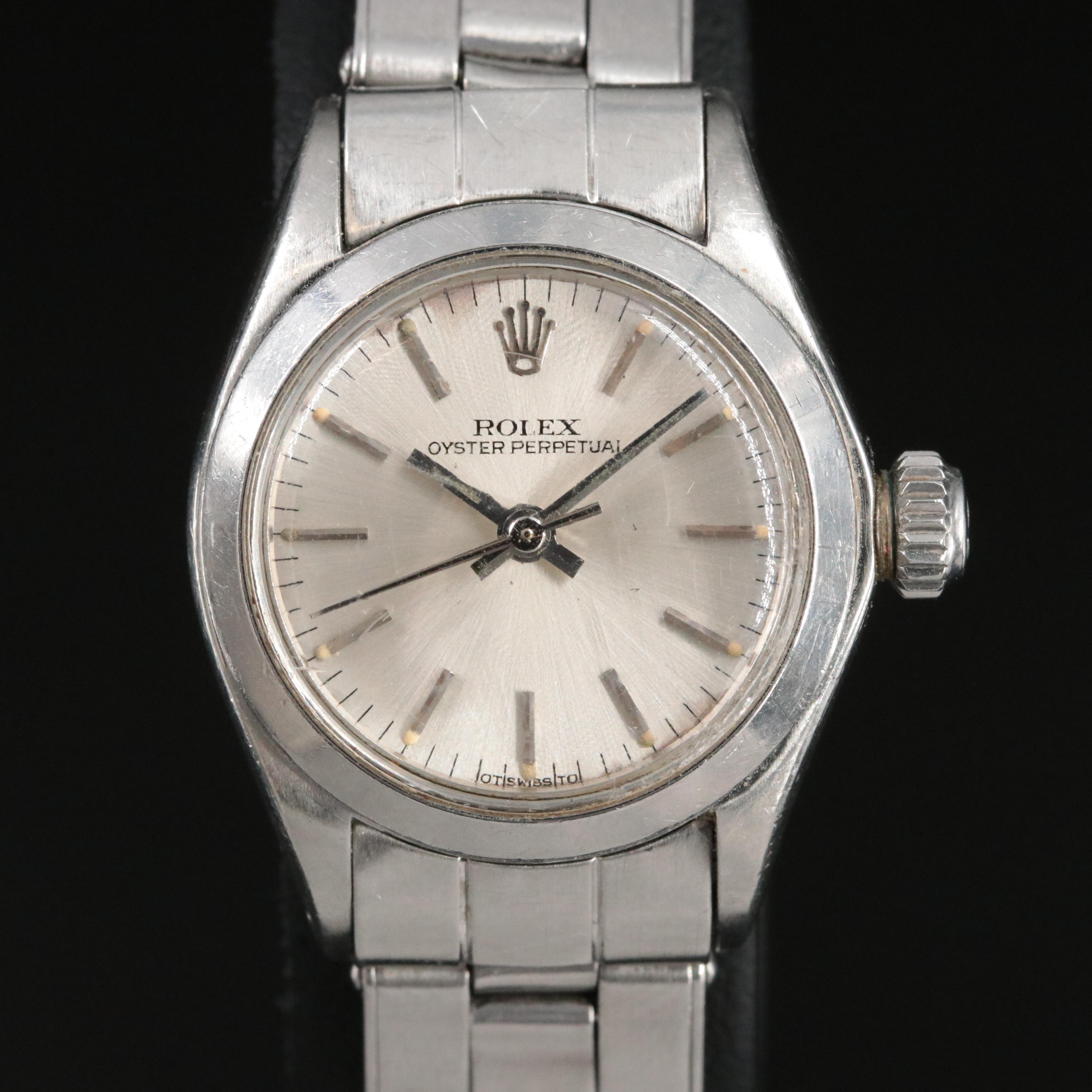 1972 Rolex Stainless Steel Oyster Perpetual Watch