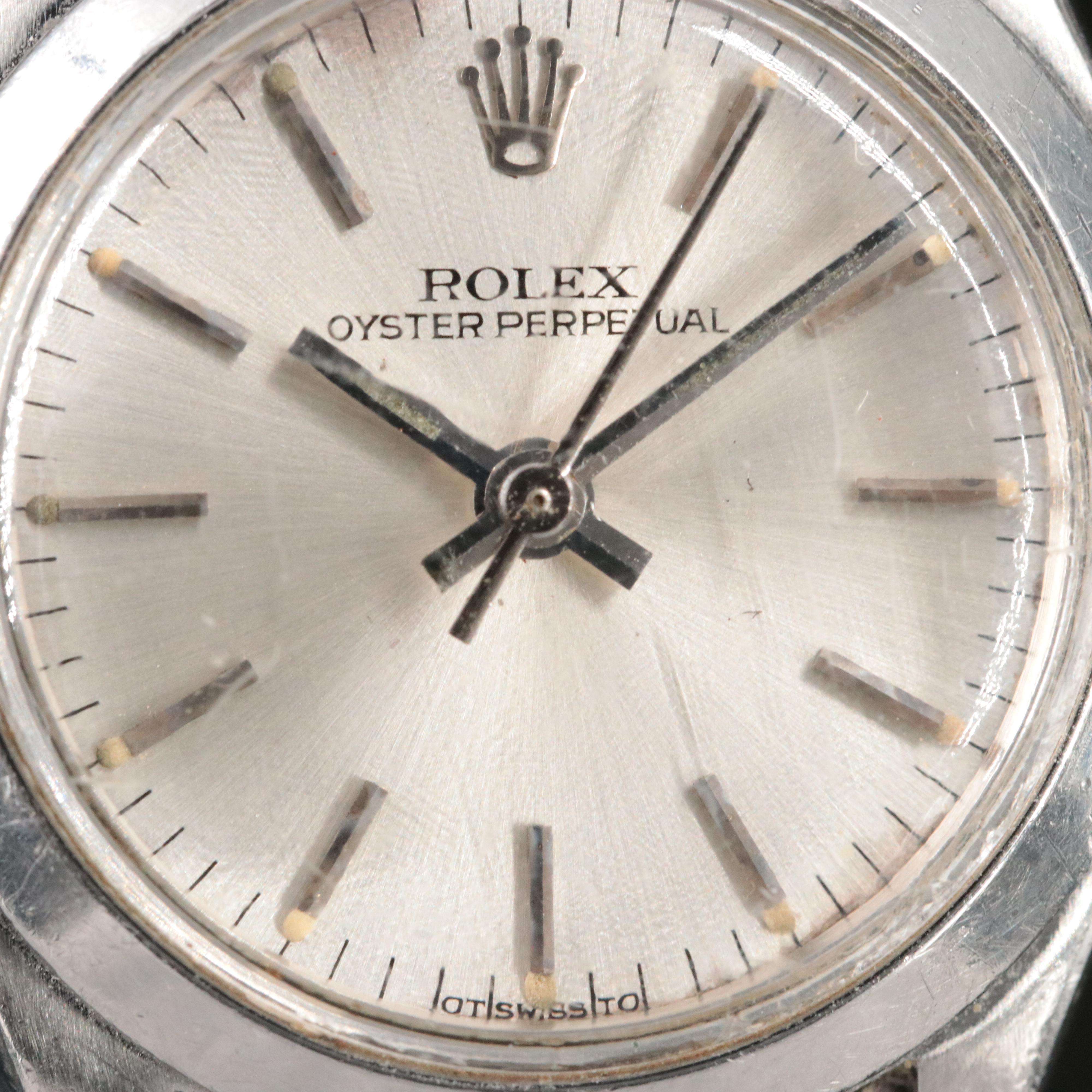1972 Rolex Stainless Steel Oyster Perpetual Watch