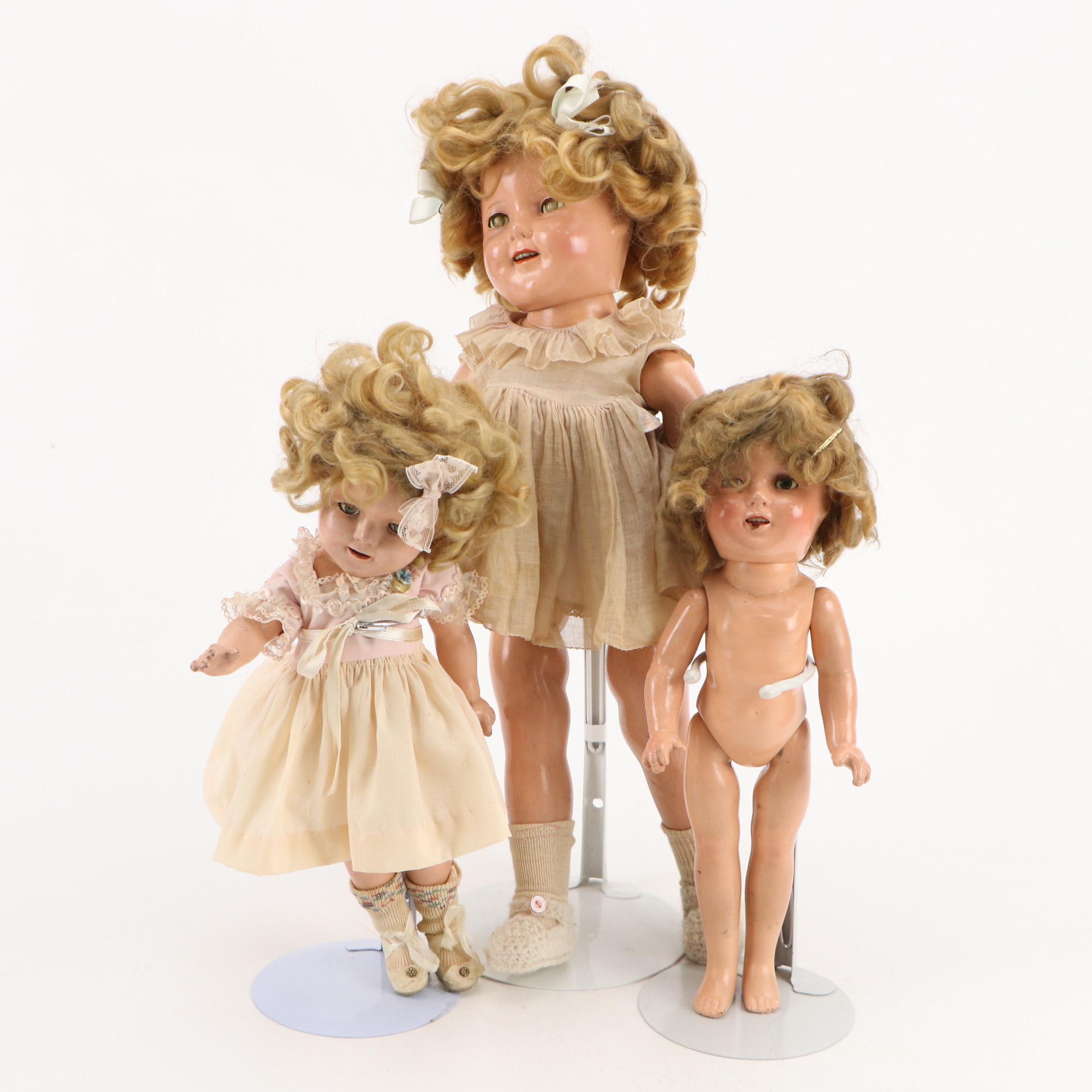 Ideal Shirley Temple Dolls Including and 18" in Original Dress with Tag