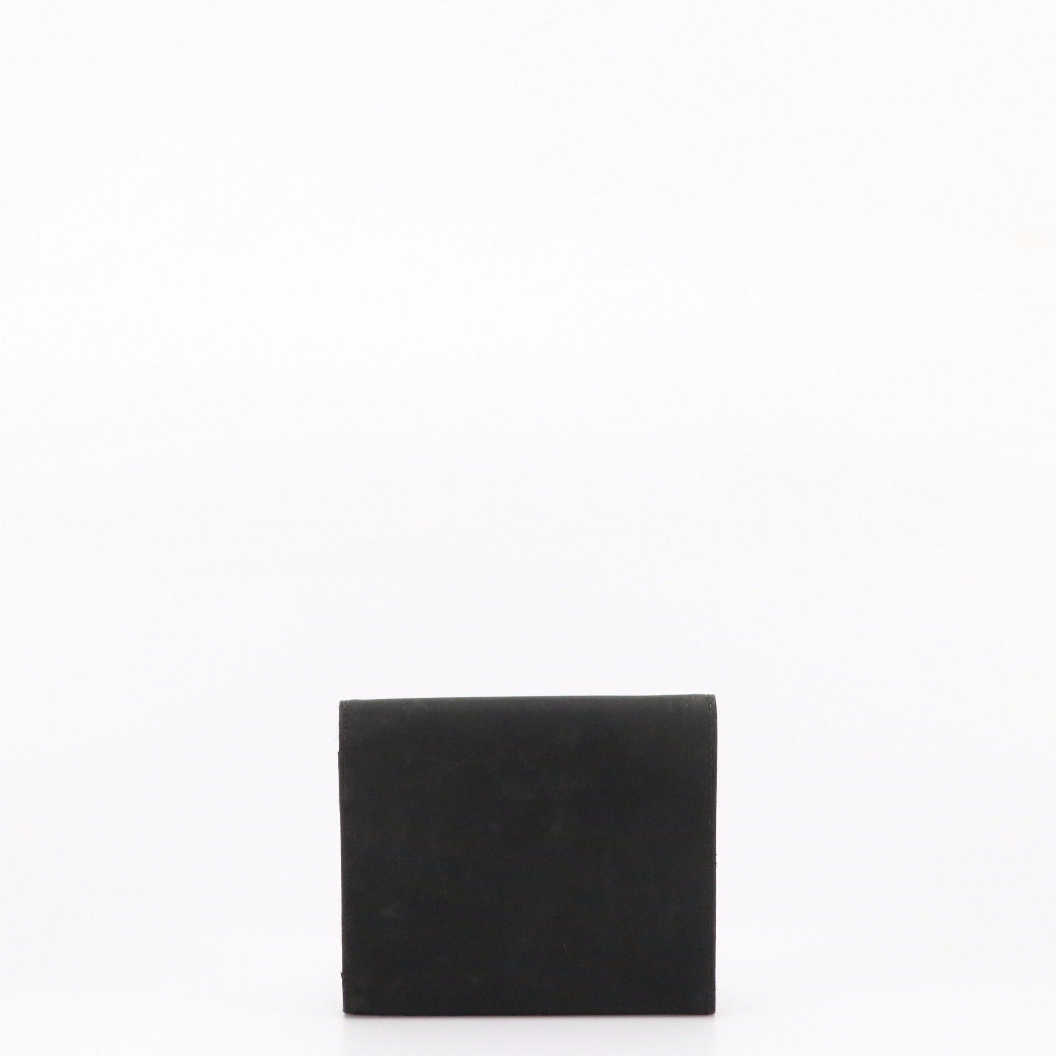 Prada Black Tessuto Nylon Trifold Wallet