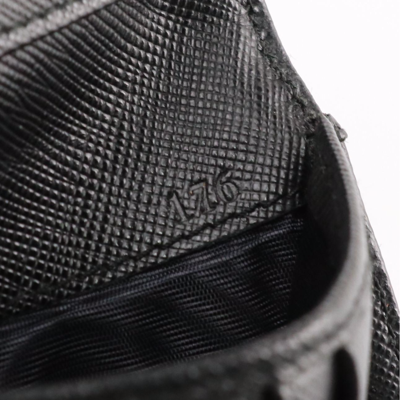 Prada Black Tessuto Nylon Trifold Wallet