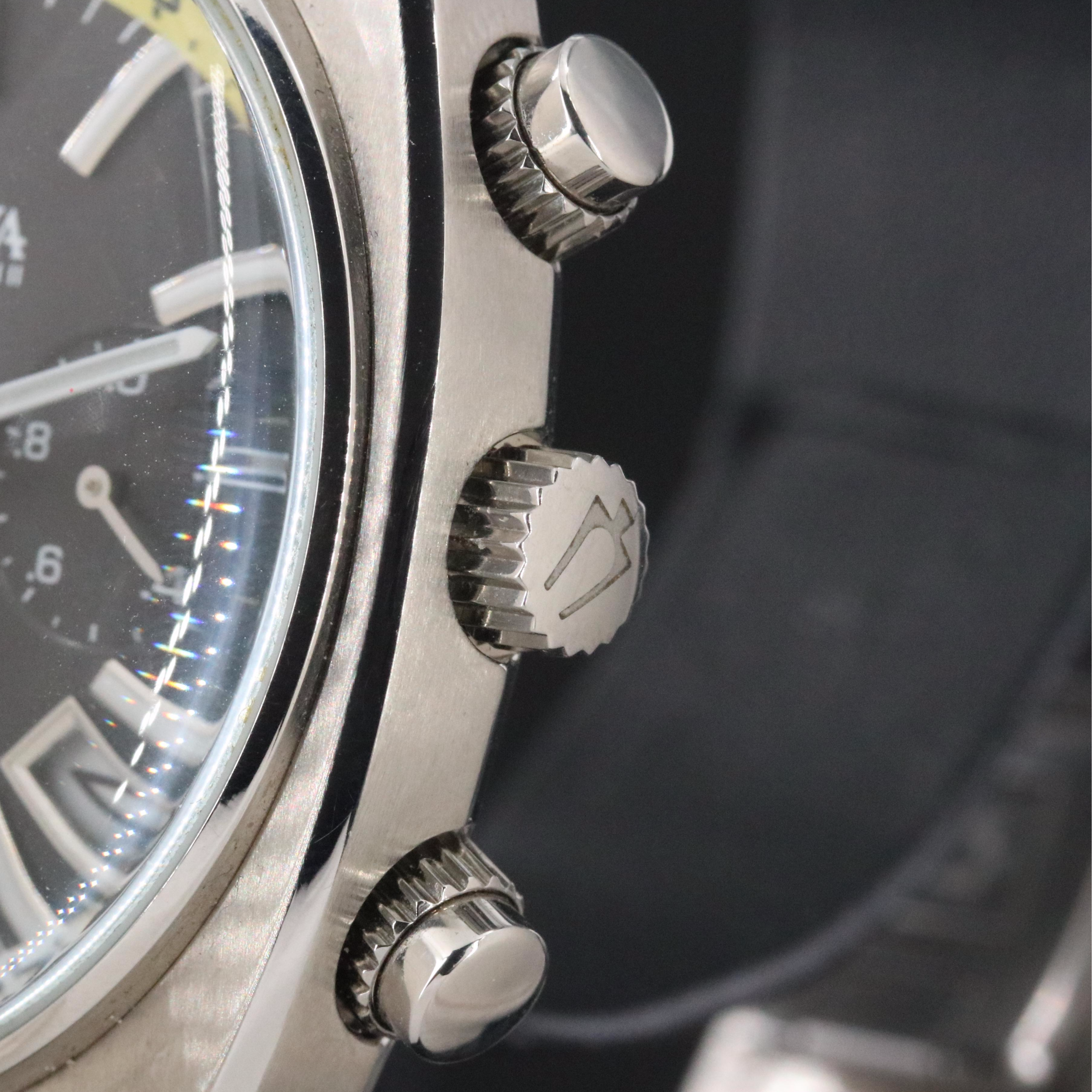 Bulova Accutron II Snorkel 96B237 Black 44mm Steel Quartz Watch