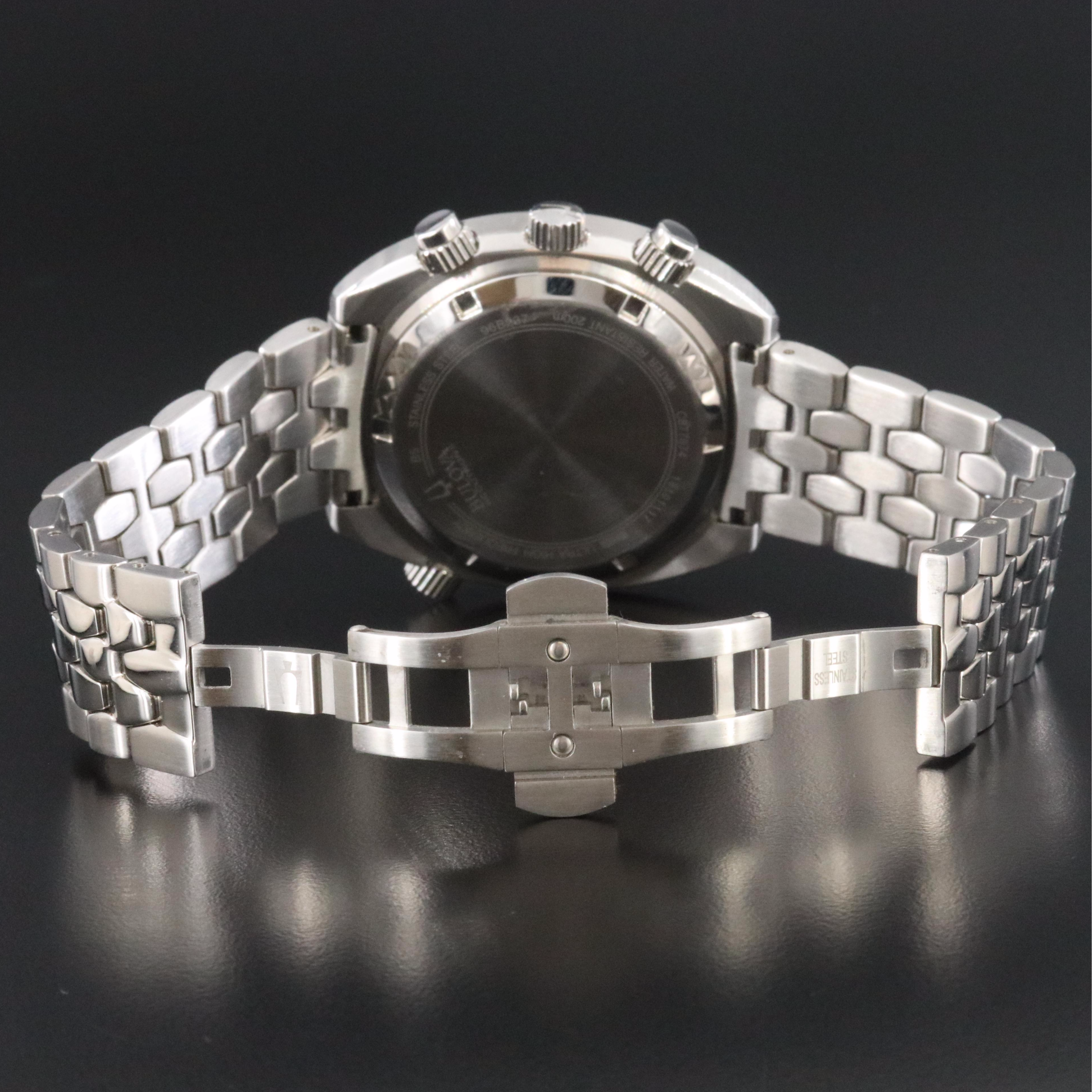 Bulova Accutron II Snorkel 96B237 Black 44mm Steel Quartz Watch