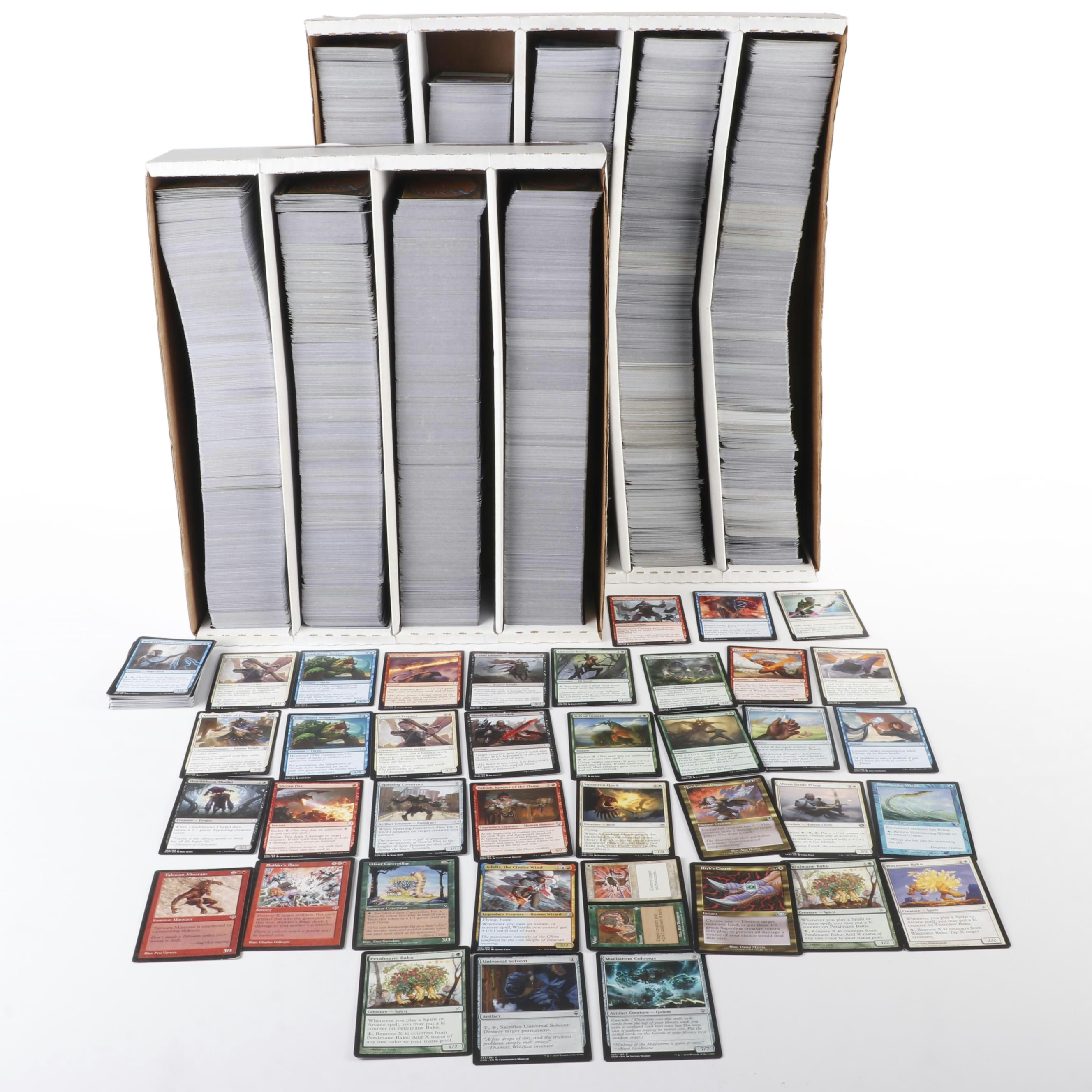 8,000+ Magic: The Gathering Trading Cards with Storage Boxes, 1990s-2020s