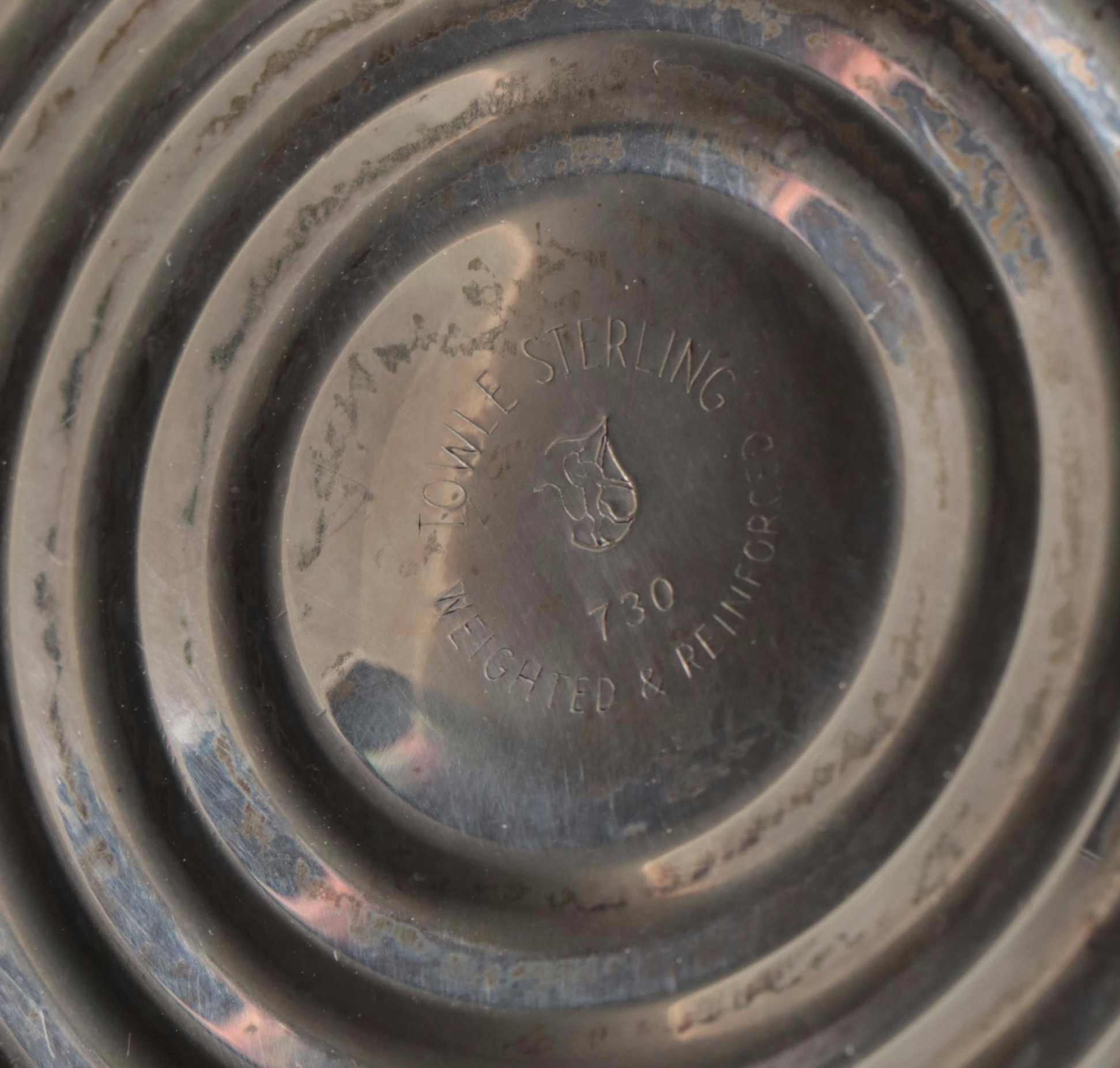 Towle Weighted Sterling Candleholders with Other Shakers and Trumpet Vase