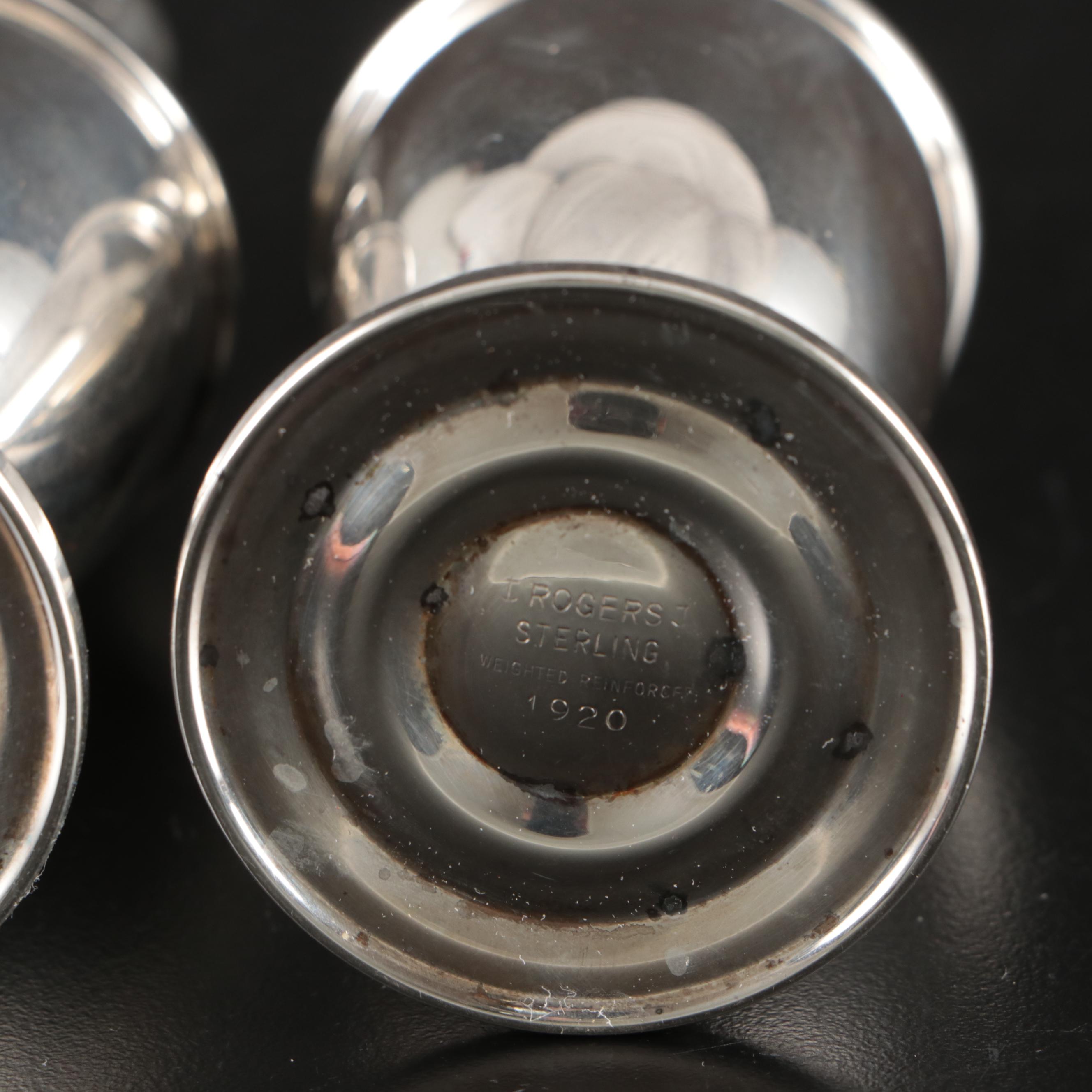 Towle Weighted Sterling Candleholders with Other Shakers and Trumpet Vase