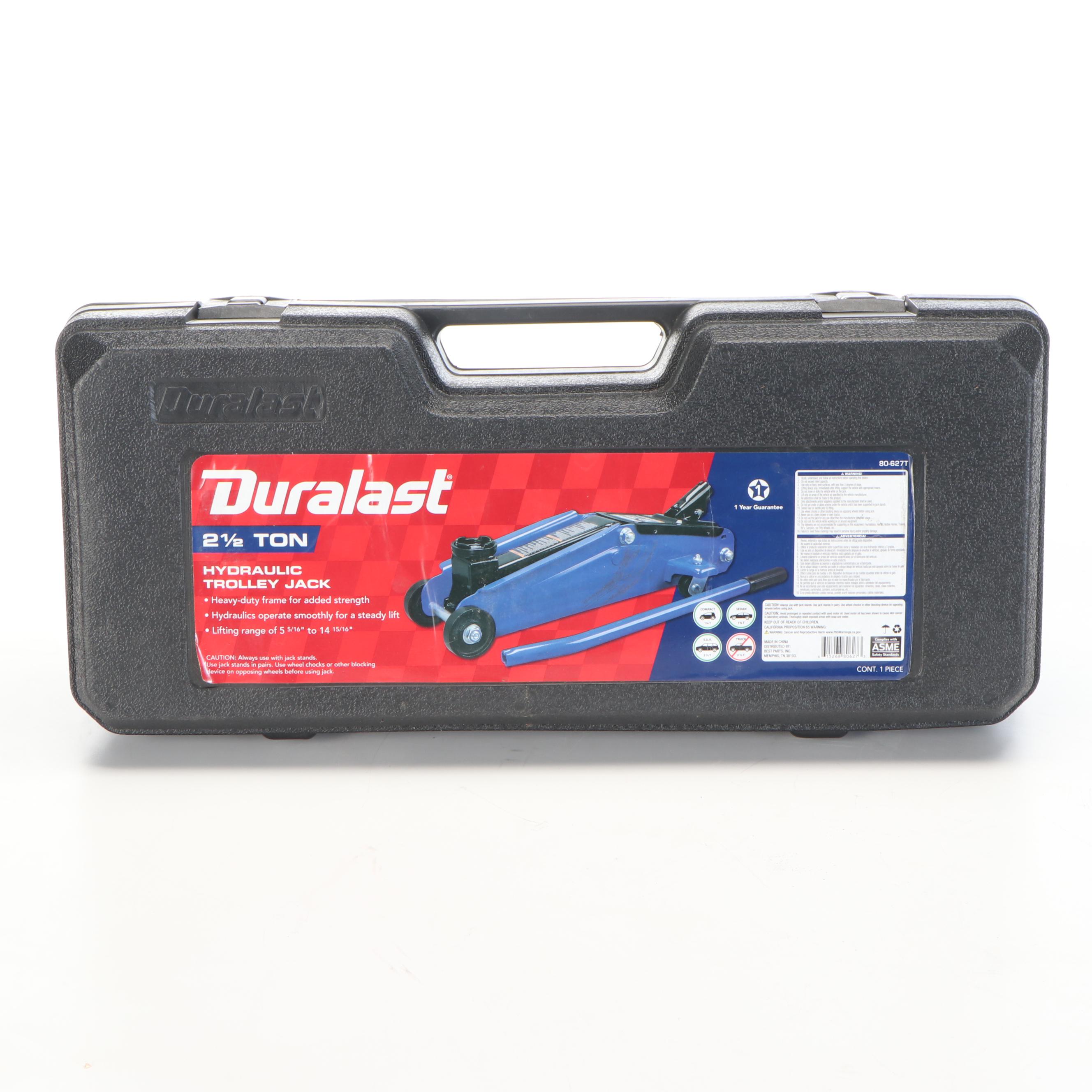 Duralast Hydraulic Trolley Jack with Hard Shell Case