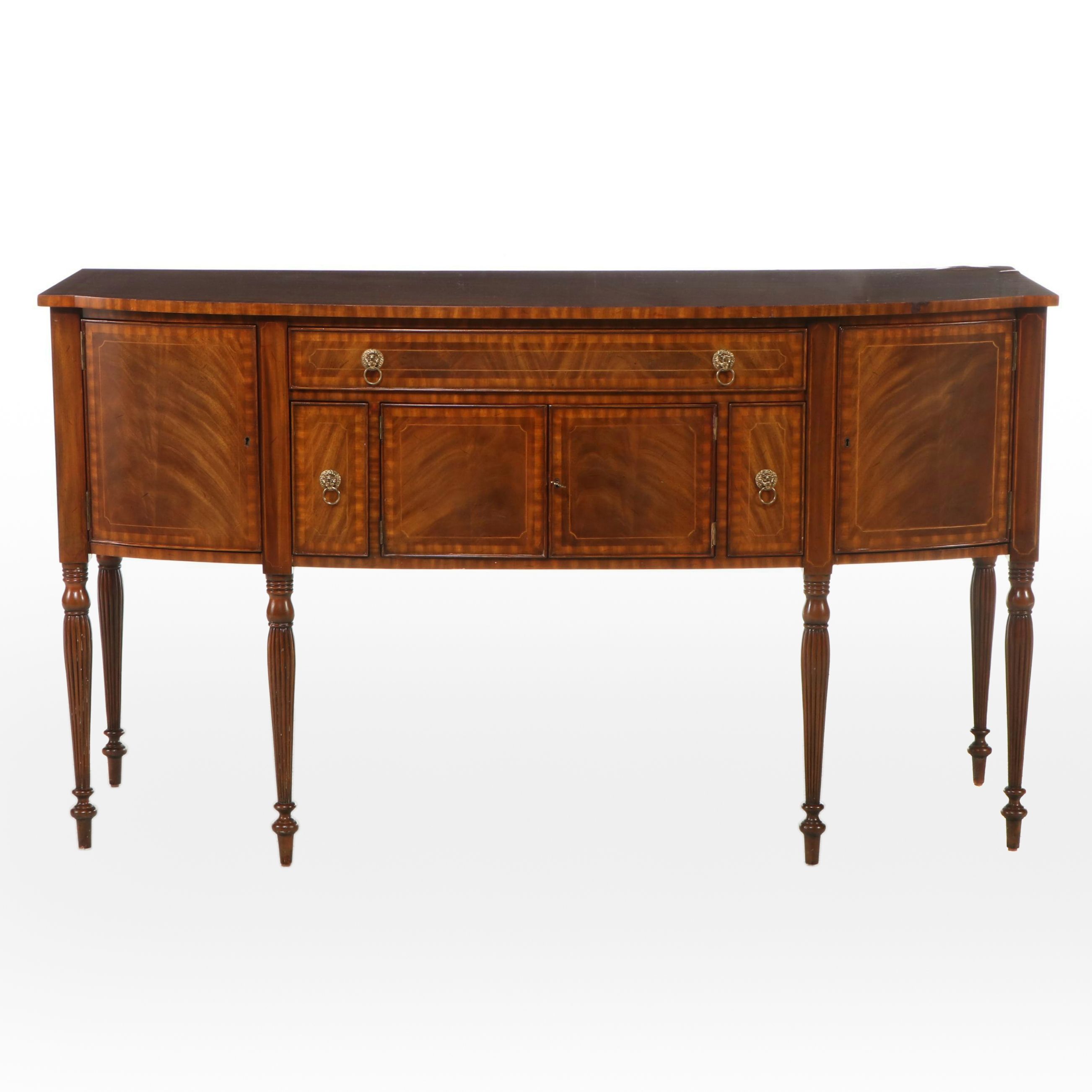 Maitland-Smith Hepplewhite Style Inlaid Mahogany Sideboard