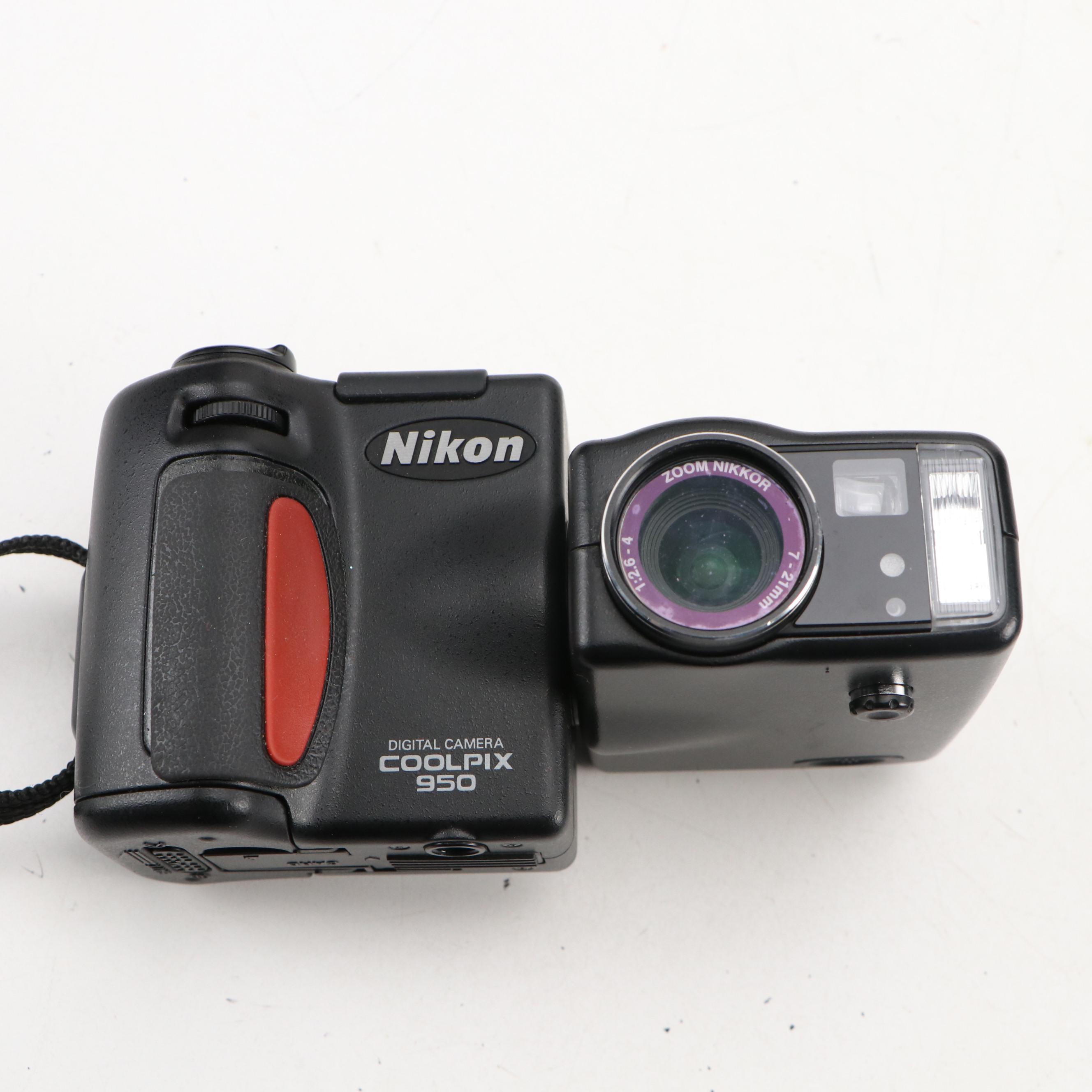 Kodak Duaflex II, Nikon Coolpix 950 with More Cameras and Accessories