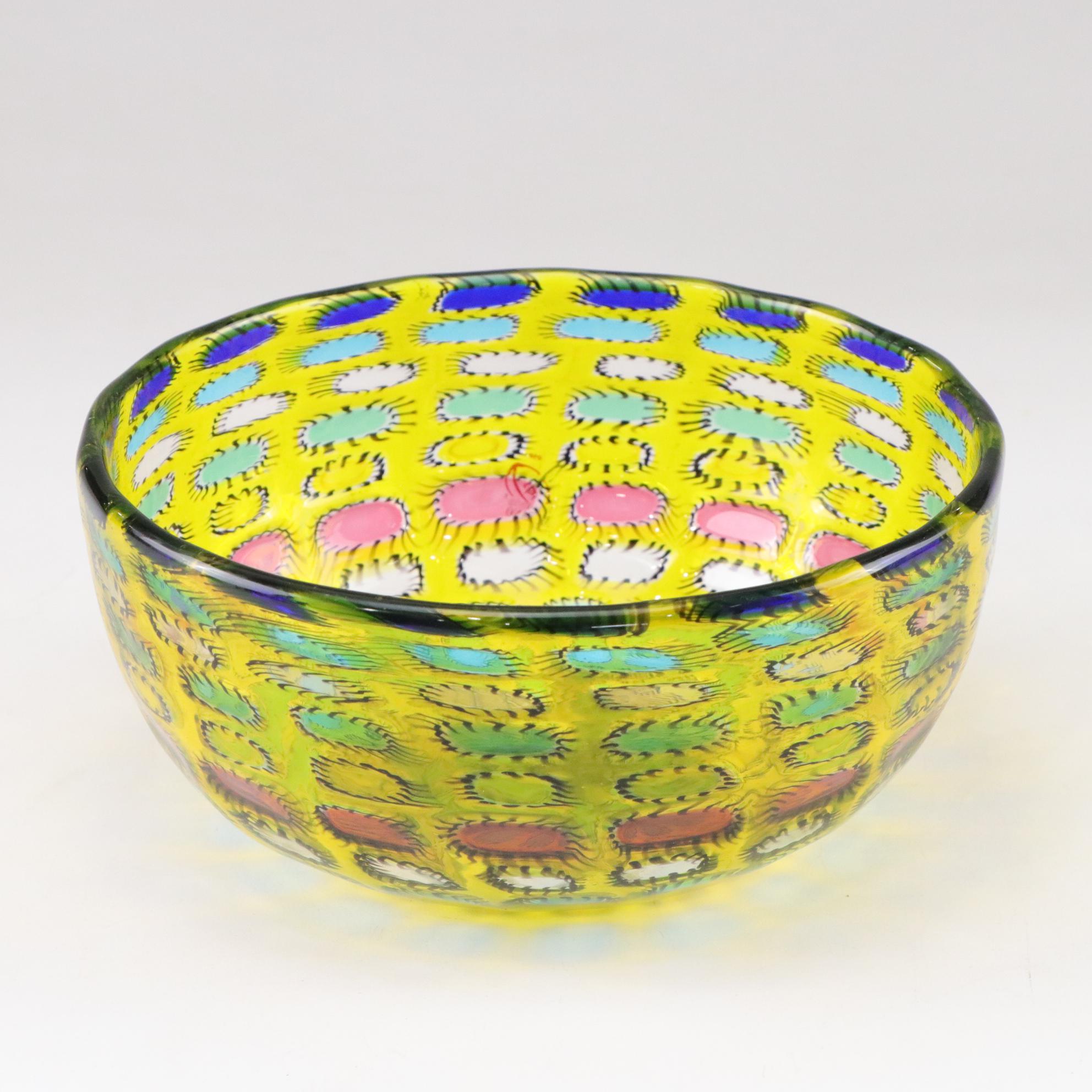 Authentic Murano Glass Bowl for Neiman Marcus