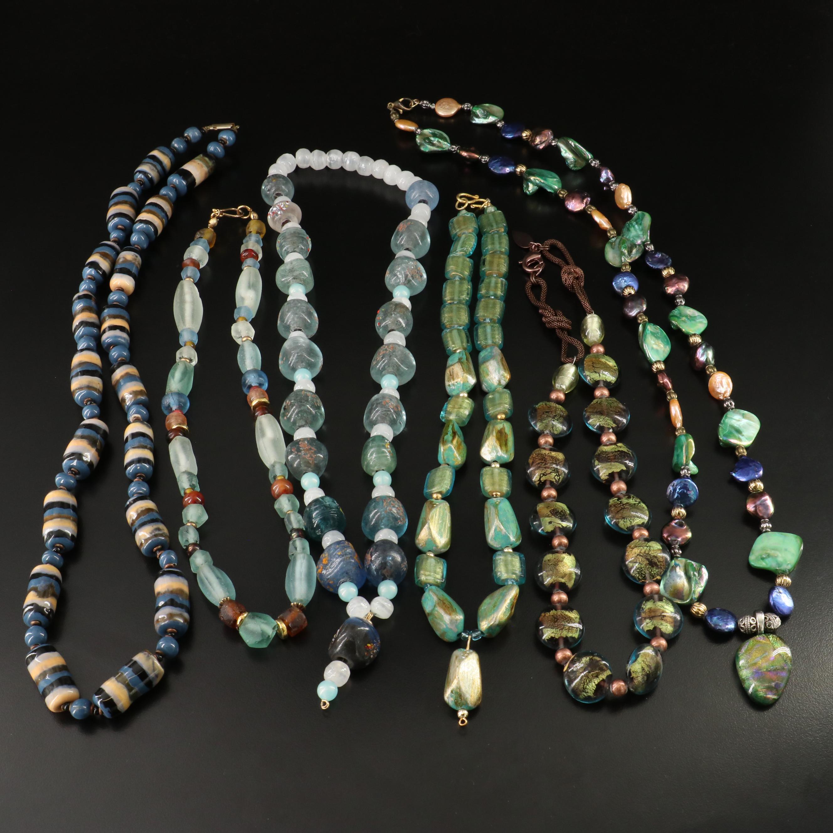 Art Glass Necklace Collection