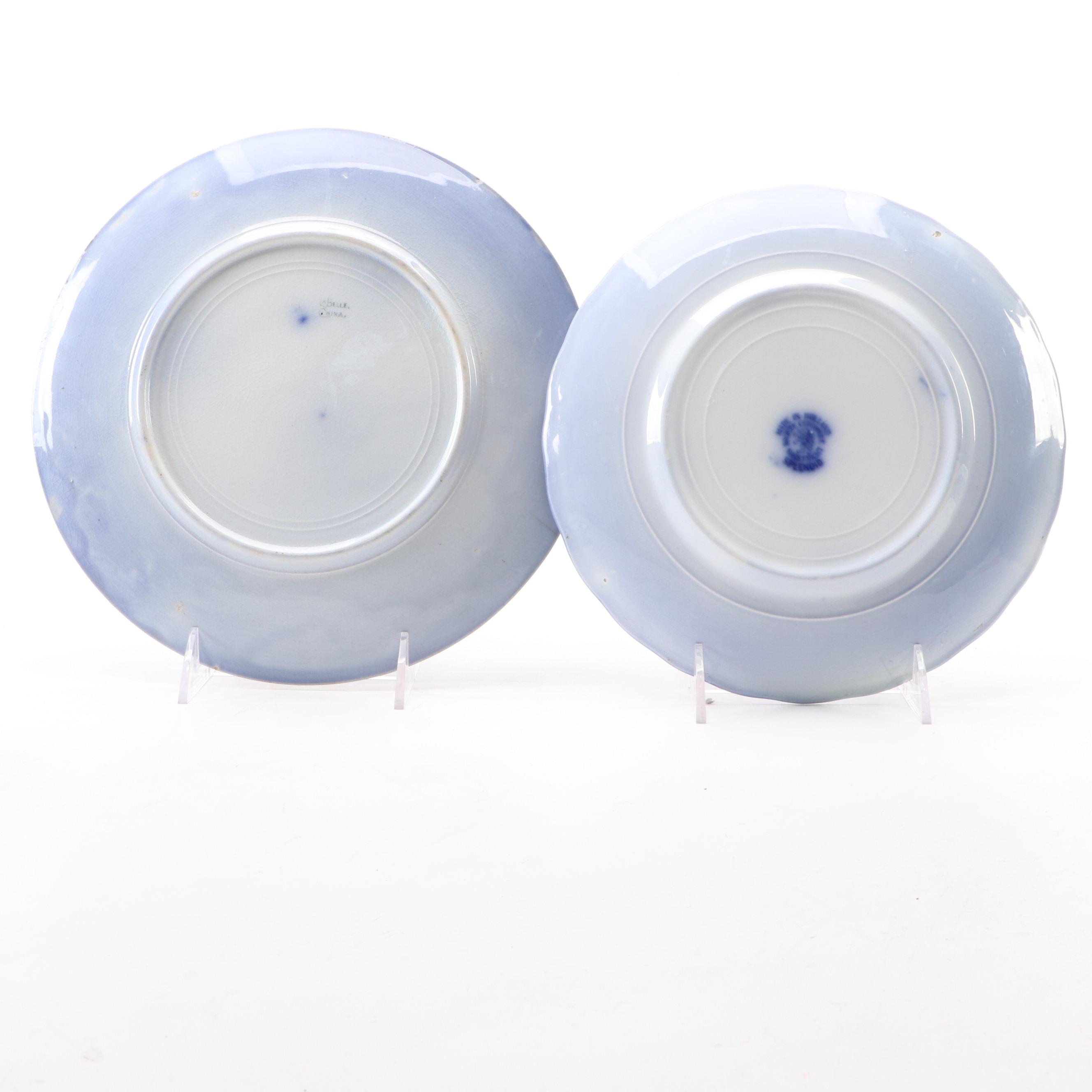 Ridgway "Lonsdale" and Other Flow Blue Dinnerware, Late 19th/Early 20th C.