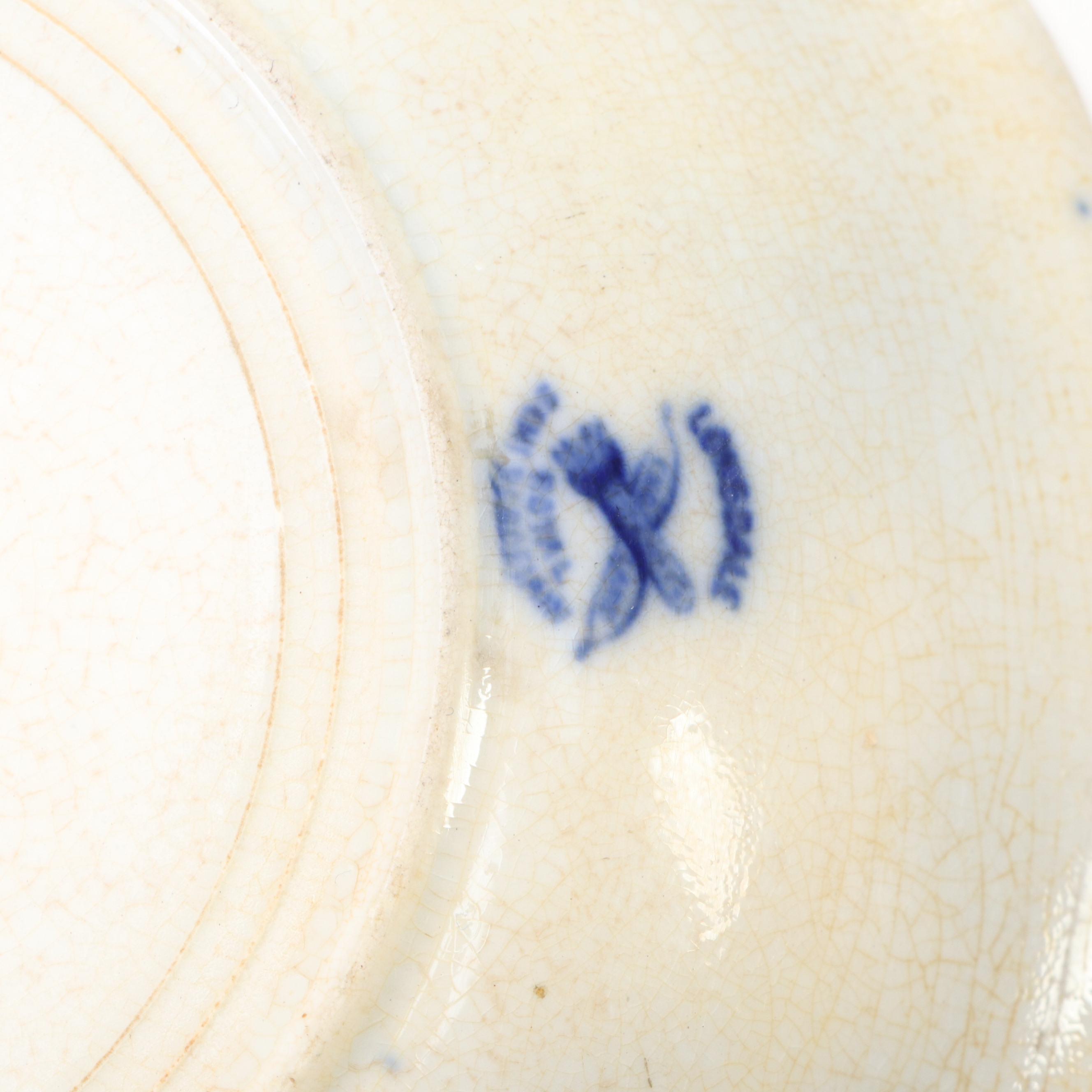 Ridgway "Lonsdale" and Other Flow Blue Dinnerware, Late 19th/Early 20th C.