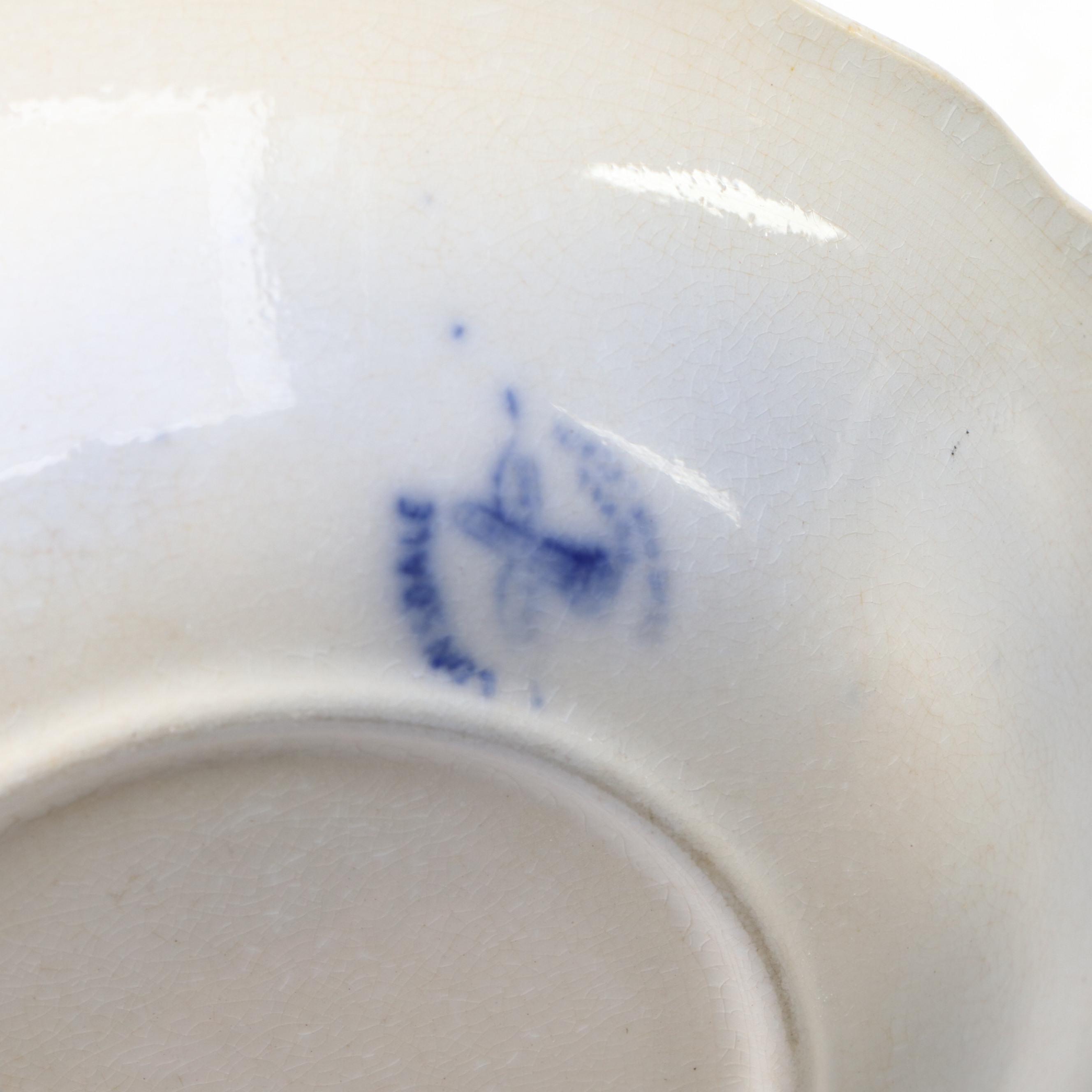 Ridgway "Lonsdale" and Other Flow Blue Dinnerware, Late 19th/Early 20th C.