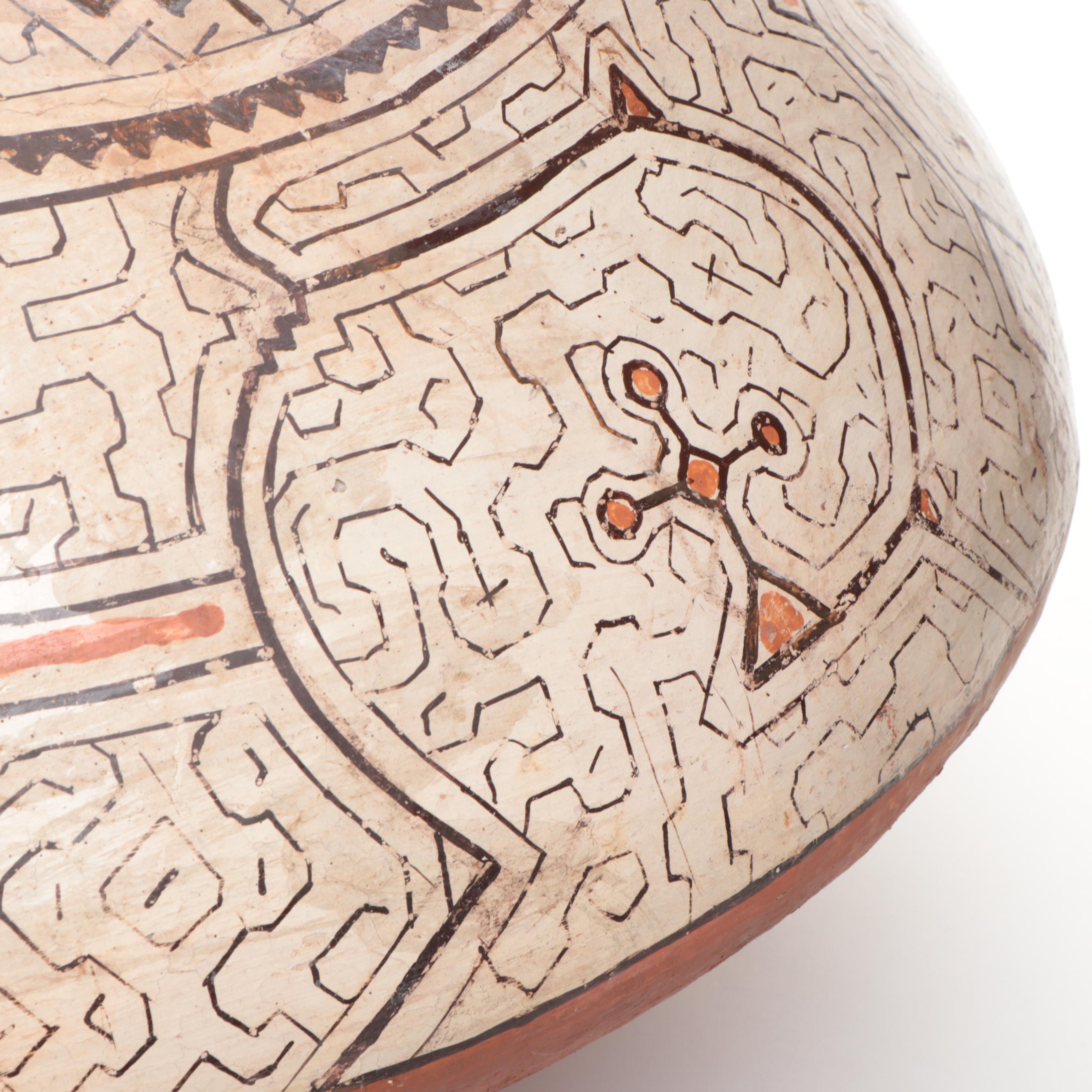 Shipibo-Conibo Peruvian Amazon River Pottery Vessel, Early 20th Century