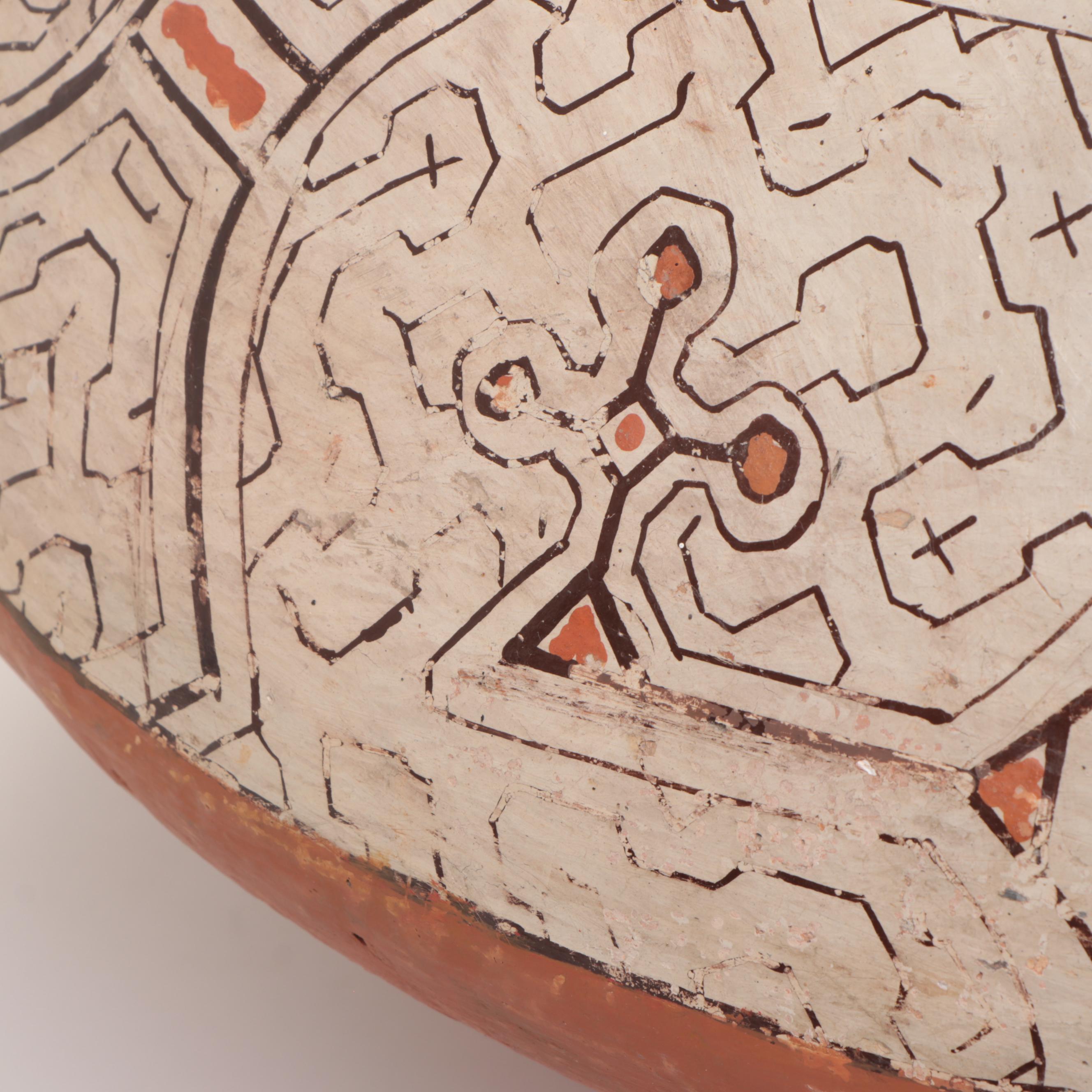 Shipibo-Conibo Peruvian Amazon River Pottery Vessel, Early 20th Century